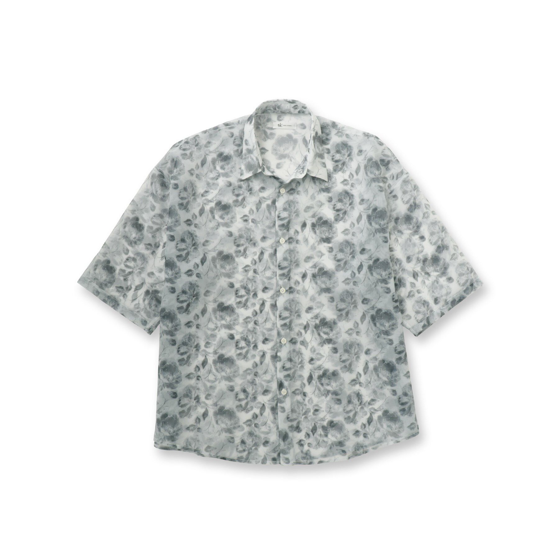 tk.TAKEO KIKUCHI「シアーフラワーシャツ」|シャツ・ブラウス|