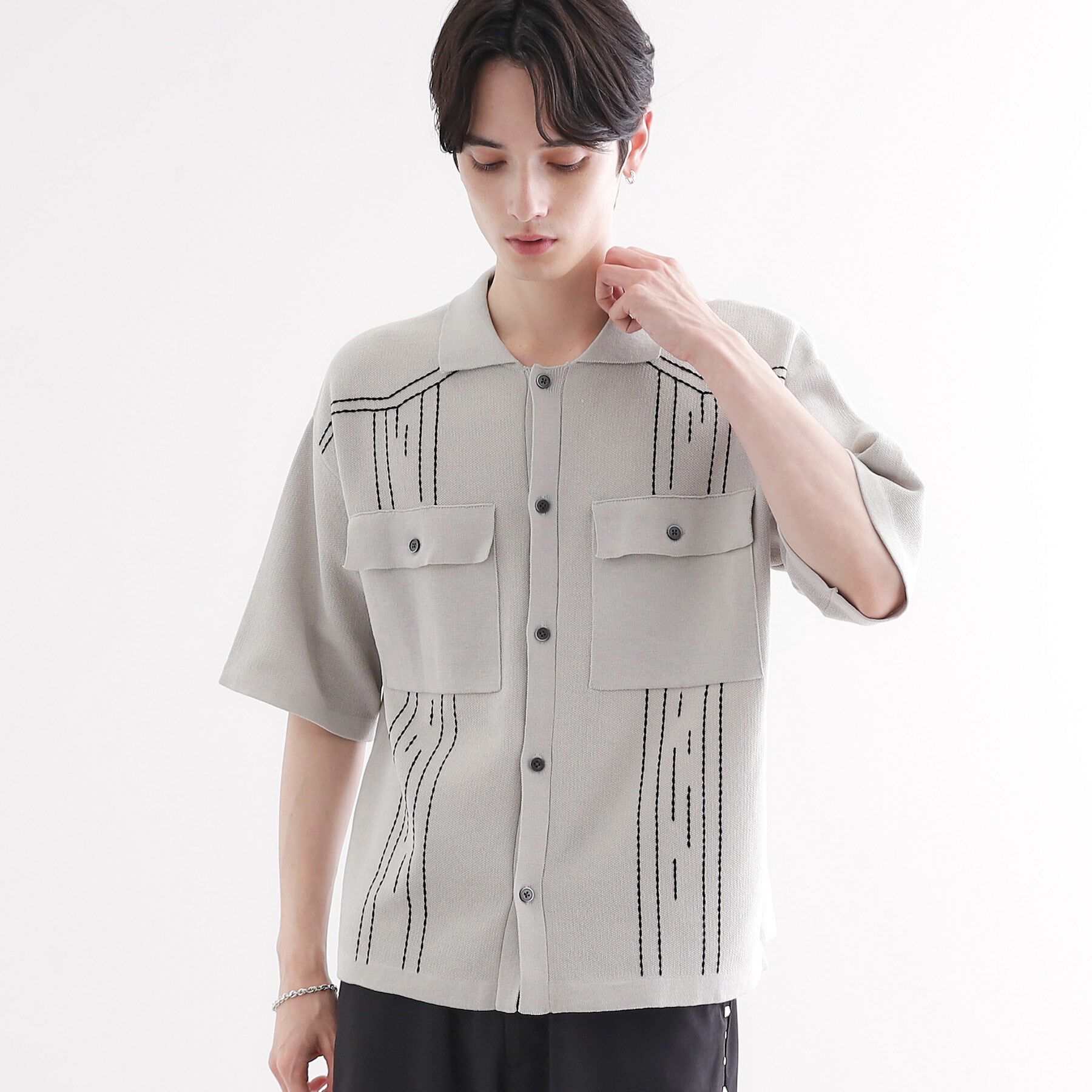 tk.TAKEO KIKUCHI「ウェスタンポロカーディガン」|カーディガン|