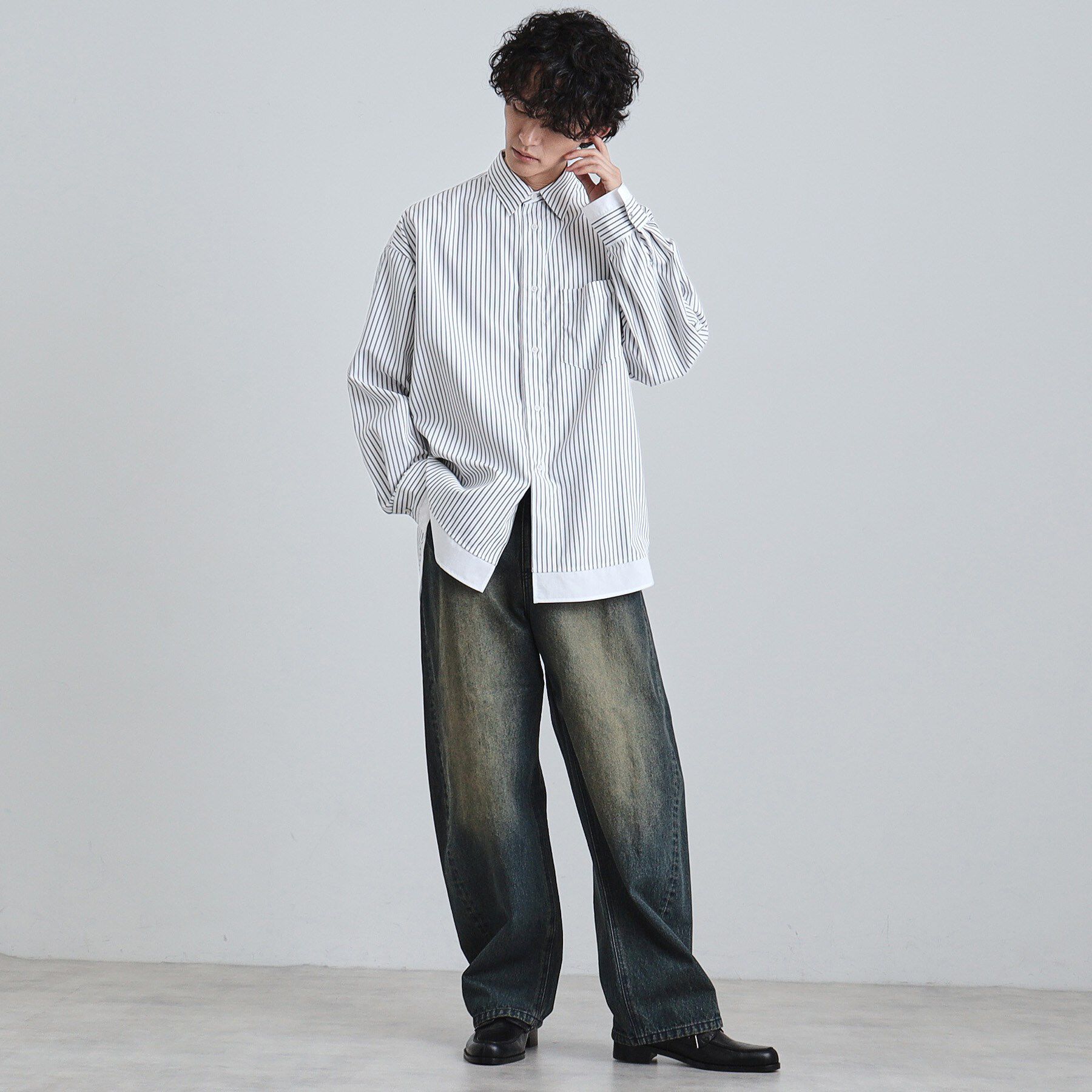 tk.TAKEO KIKUCHI「レイヤードストライプシャツ」|シャツ・ブラウス|