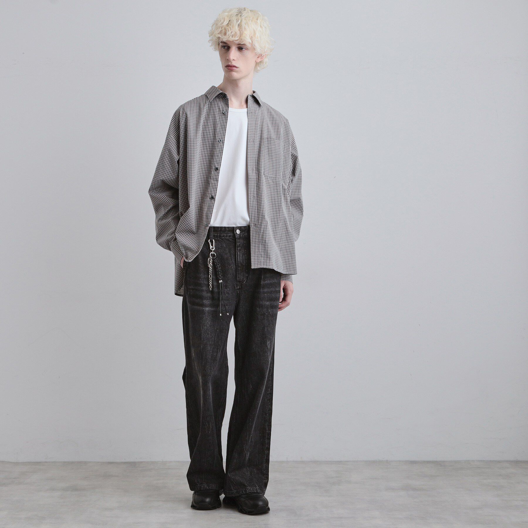 tk.TAKEO KIKUCHI「ワイドストレートレッグデニム」|デニム|