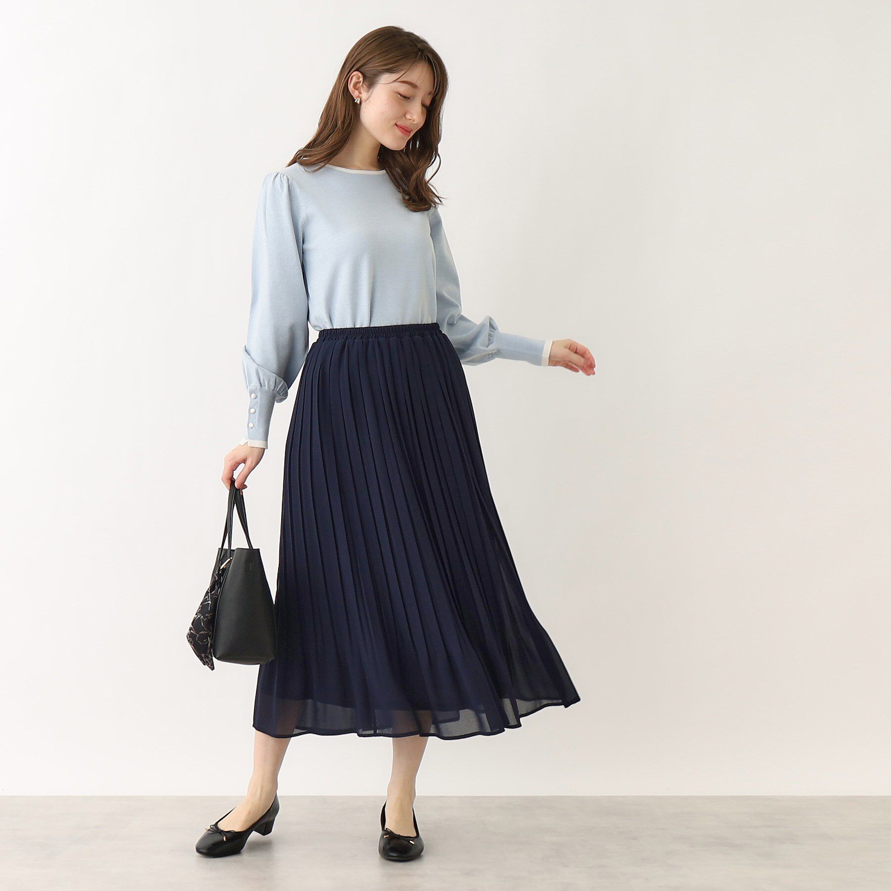 index「《新色追加》着丈が選べる！プリーツフレアスカート【イージーケア／防シワ／洗濯機洗い可】」|スカート|