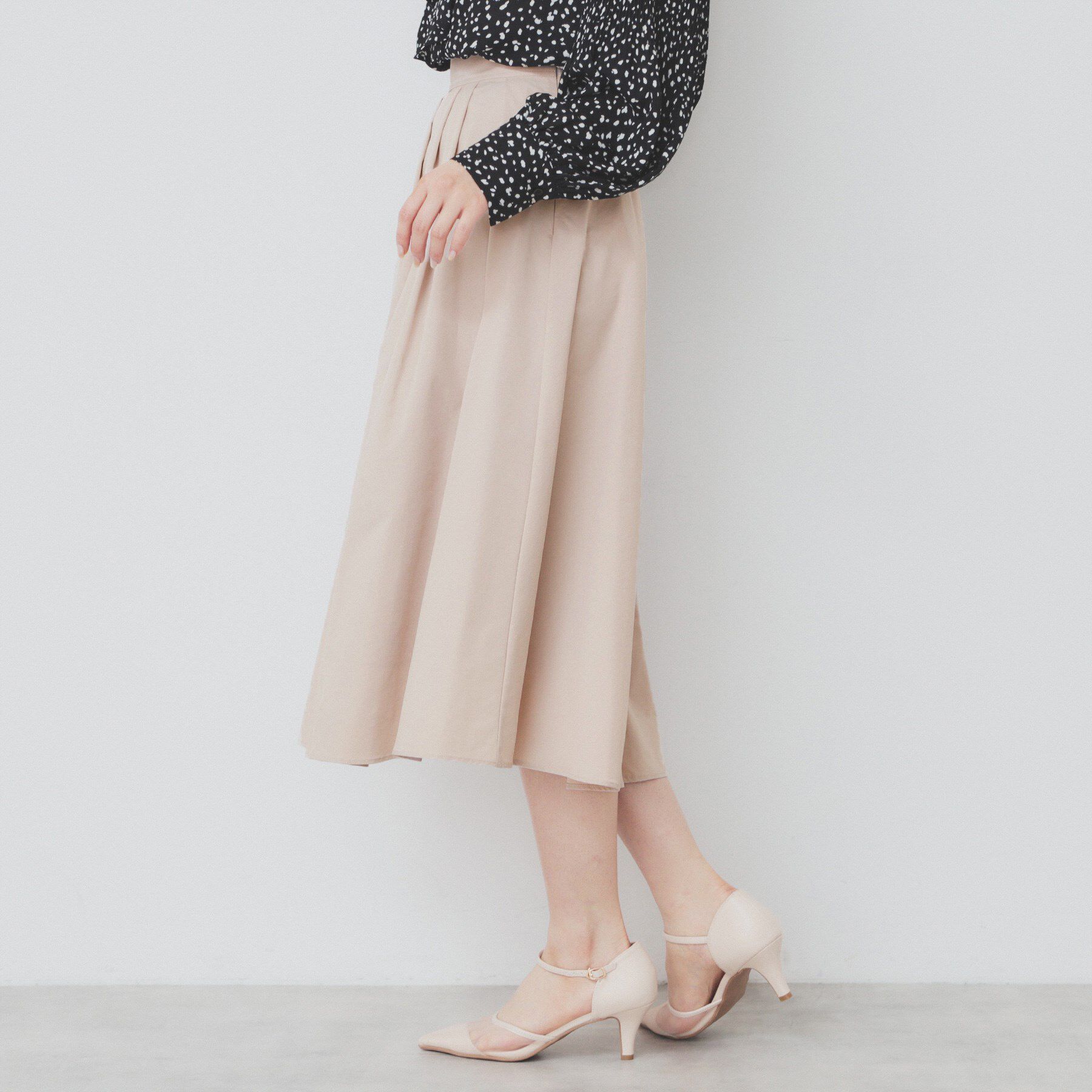 index「アシメタックフレアスカート【洗濯機洗い可/イージーアイロン】」|スカート|