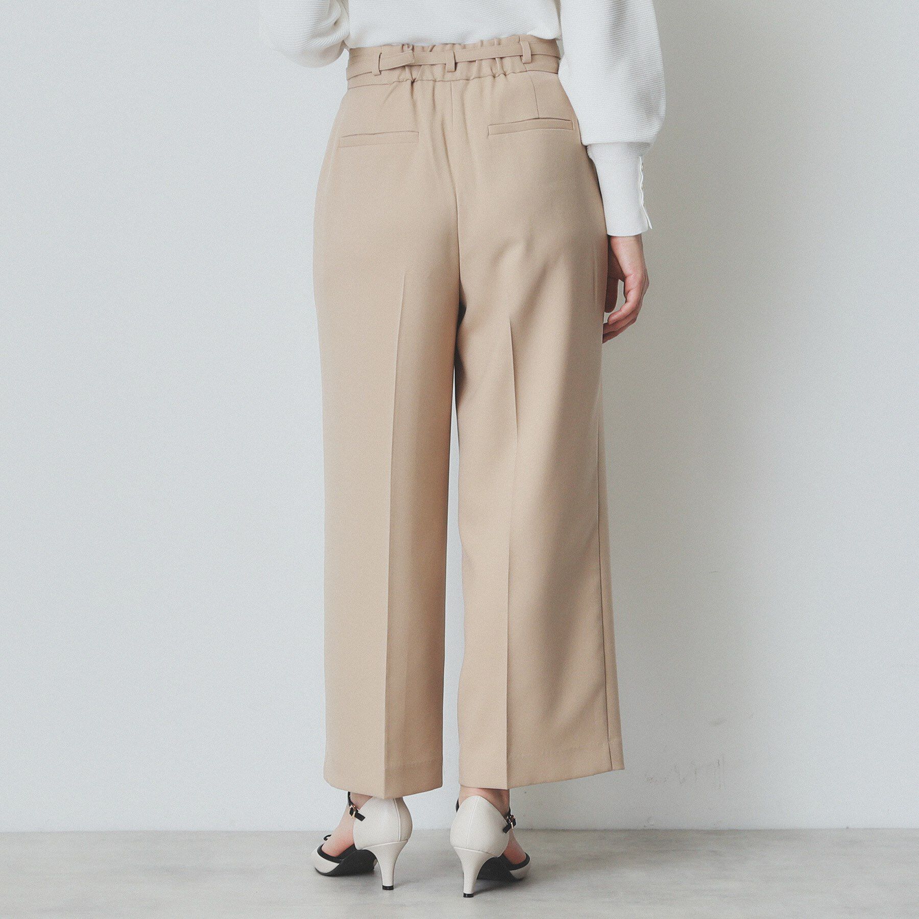 index「ソフトツイルタックワイドパンツ【洗濯機洗い可】」|その他|