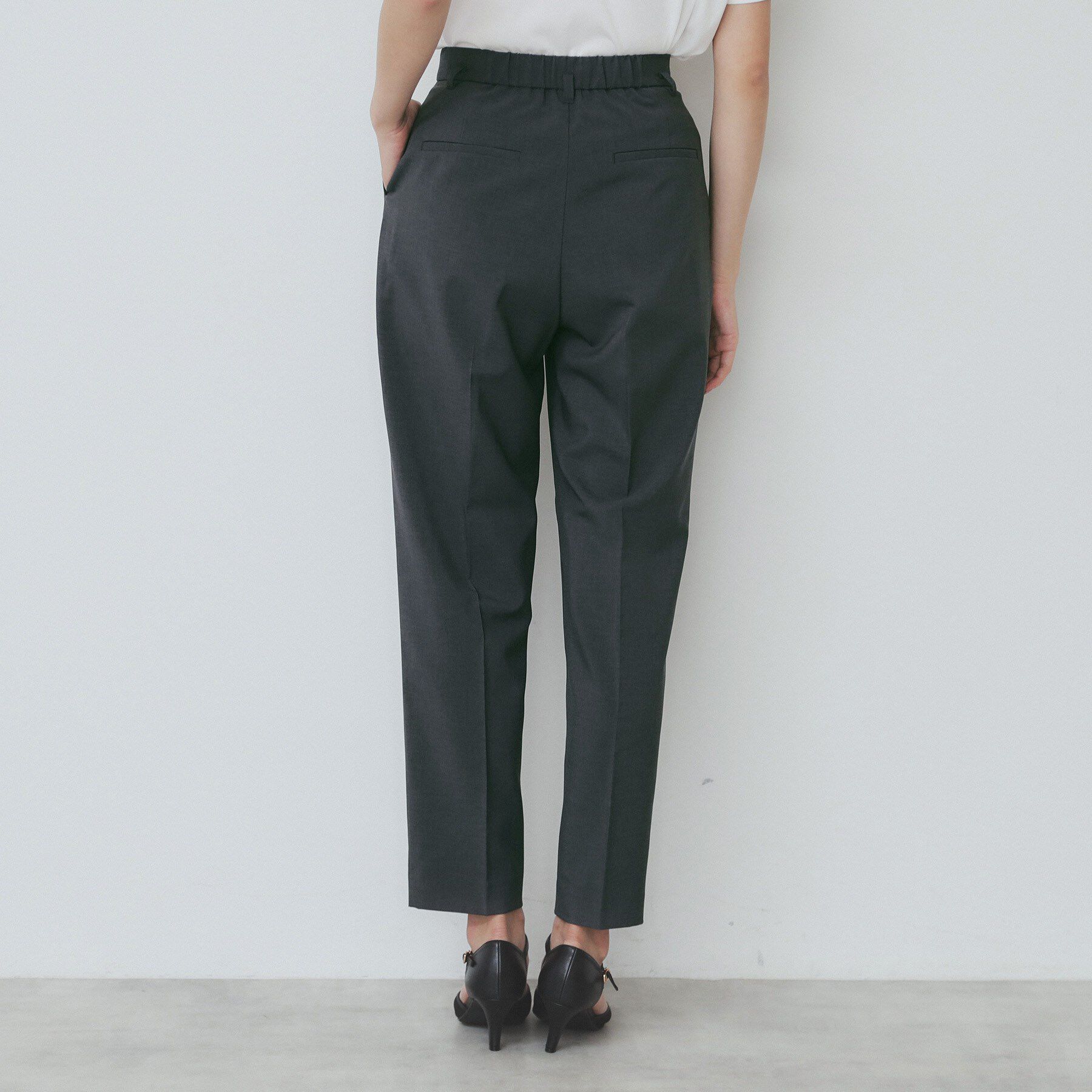 index「ベルト付きストレッチテーパードパンツ/セットアップ可【洗濯機洗い可/吸水速乾/接触冷感】」|その他|