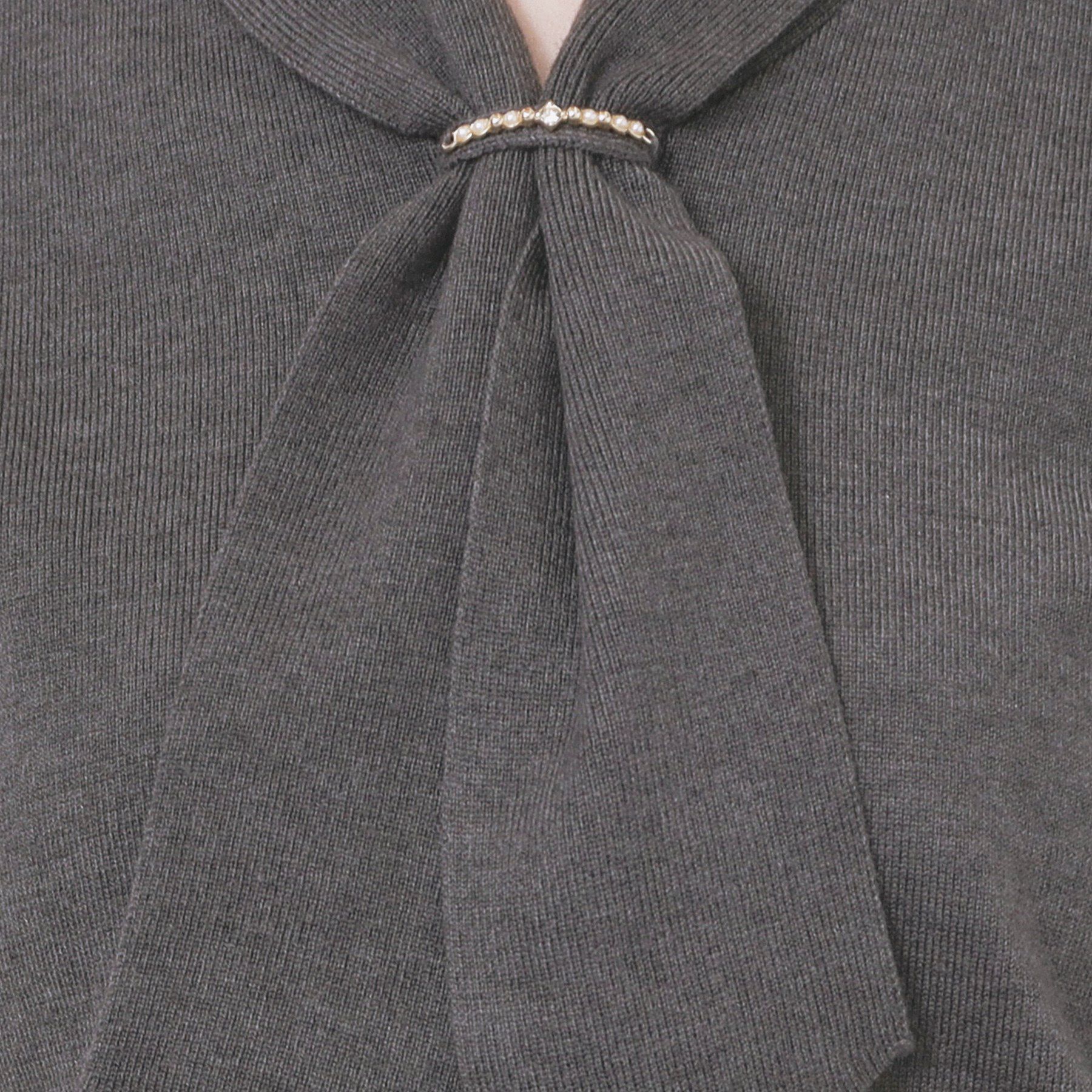 index「ゴールドパーツ付きボウタイニット【洗濯機OK】《10col/XS～LL》」|ニット・セーター|