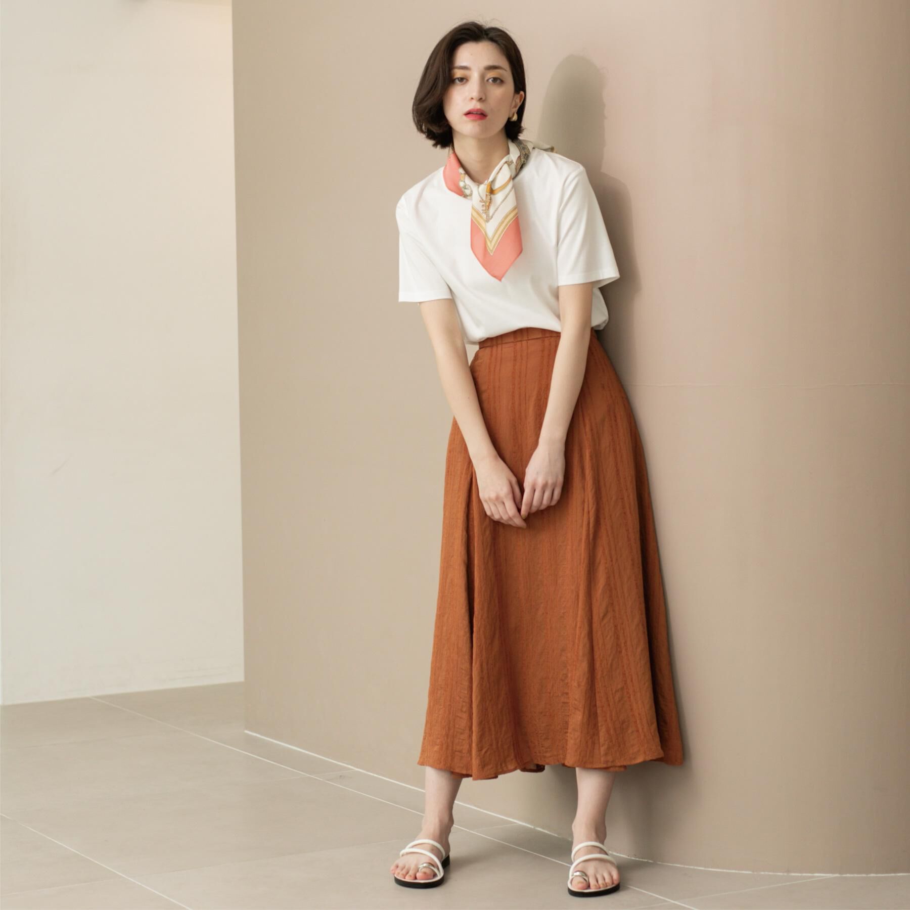 OPAQUE.CLIP「《5色展開/SS-LLサイズ》ベーシッククルーネックTシャツ【接触冷感/洗濯機洗い可】」|Tシャツ・カットソー|