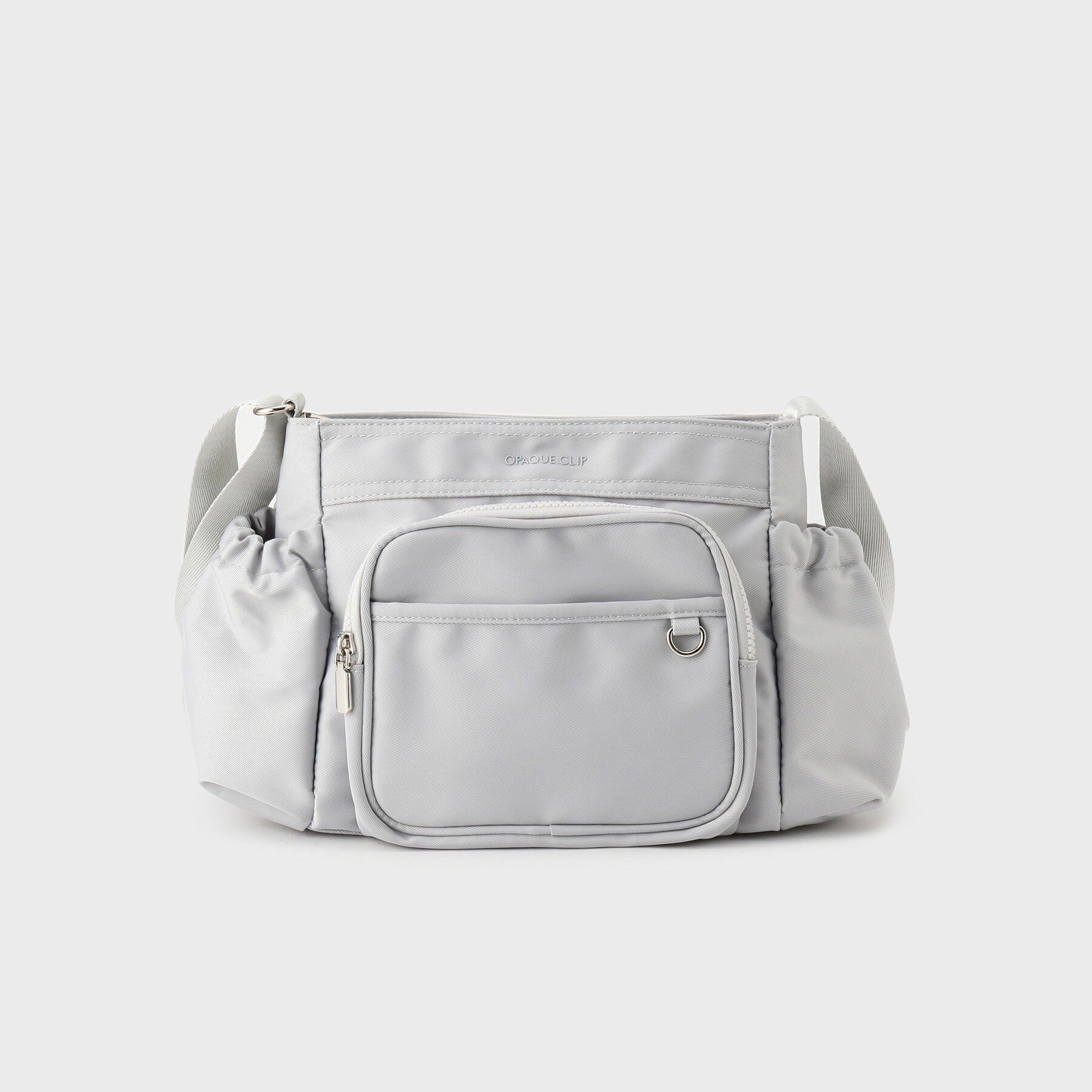 OPAQUE.CLIP「フロントポケット3層デザインショルダーバッグ【マルチポケット】」|ショルダー・メッセンジャー|