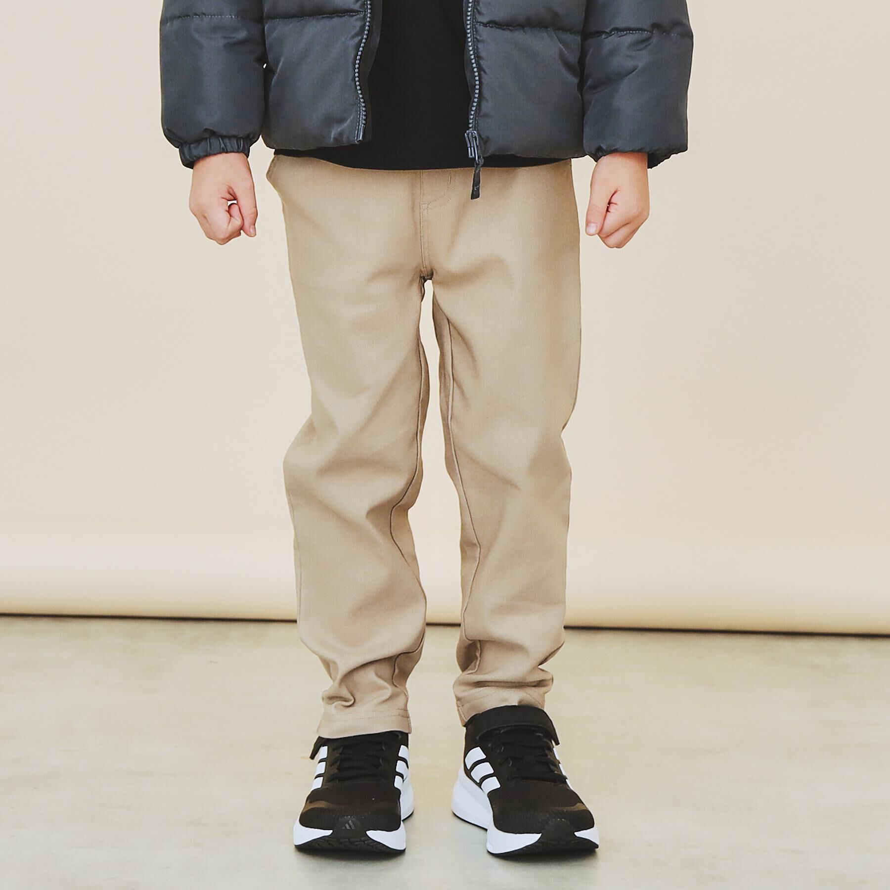 THE SHOP TK「【110－160/裏起毛】あったかのびーるストレートパンツ/洗濯機OK」|その他|