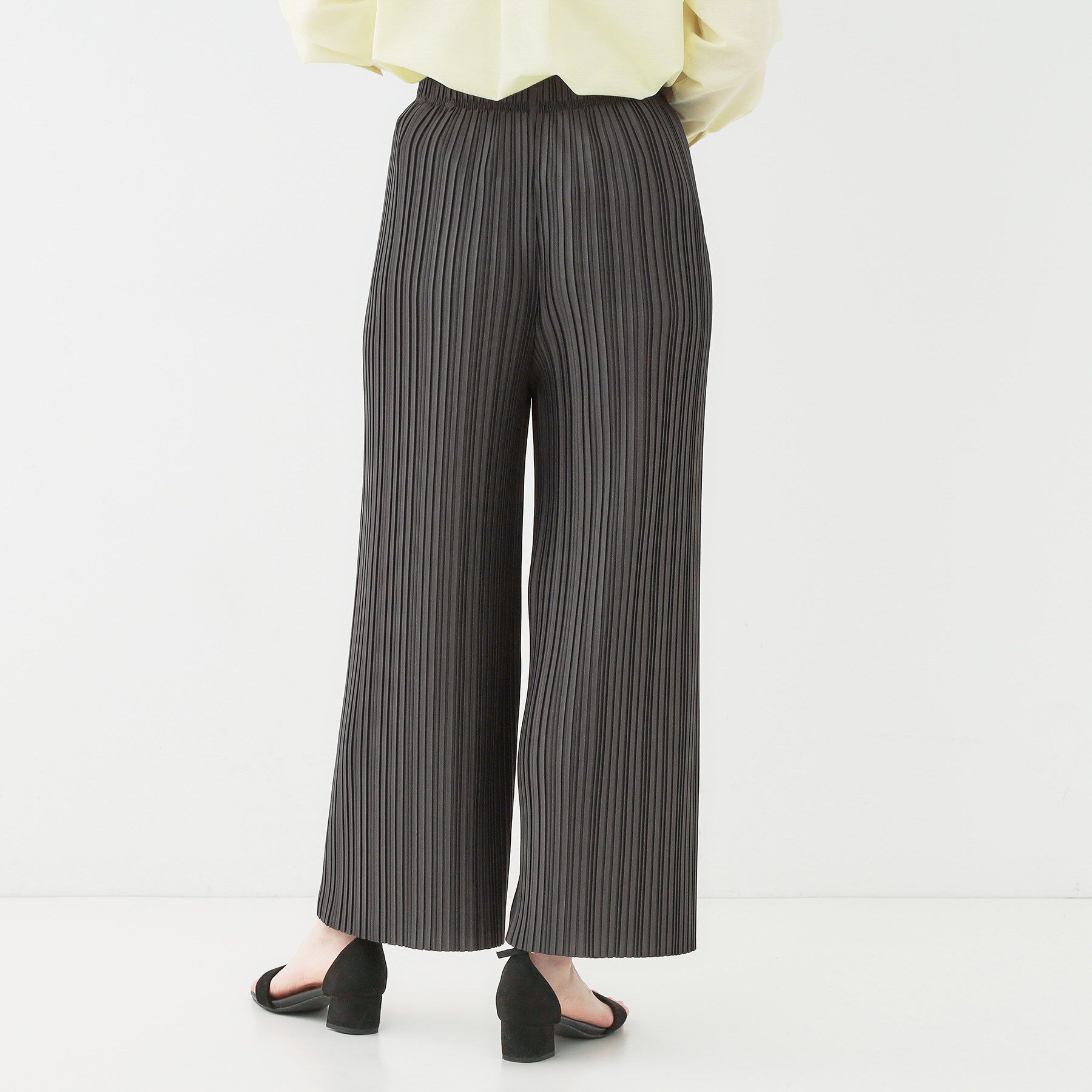 SHOO･LA･RUE「【洗える】楽してほっそり見え カットプリーツパンツ」|その他|