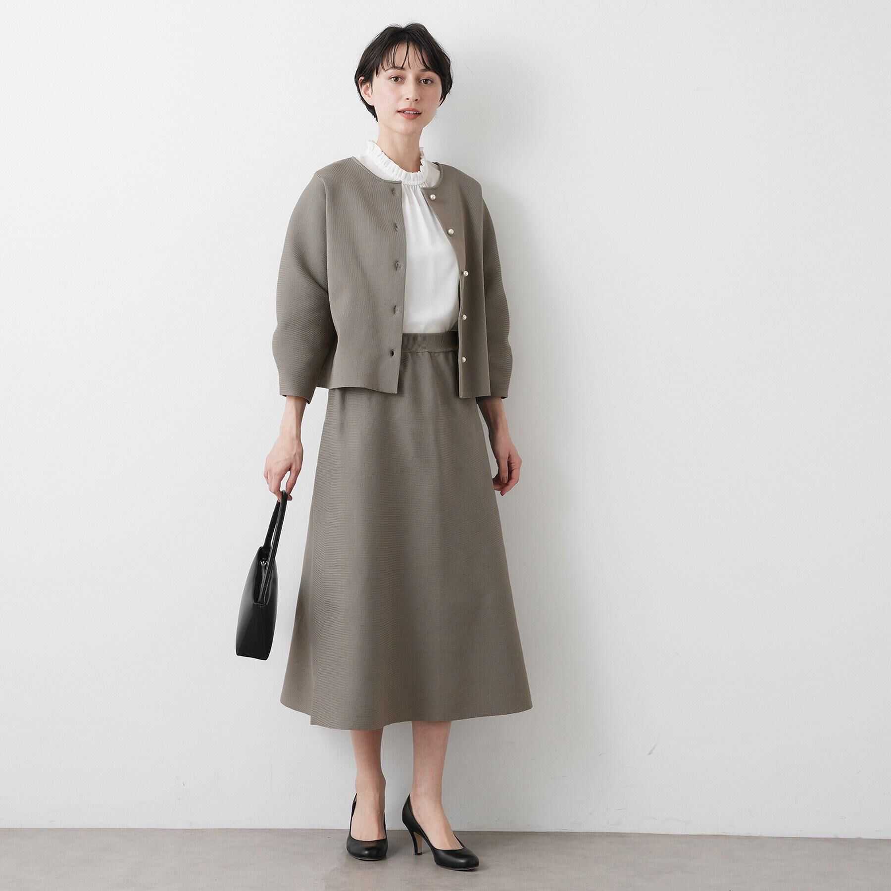 Dessin「【入卒/セレモニー/洗える】フリルネックジョーゼットブラウス」|シャツ・ブラウス|