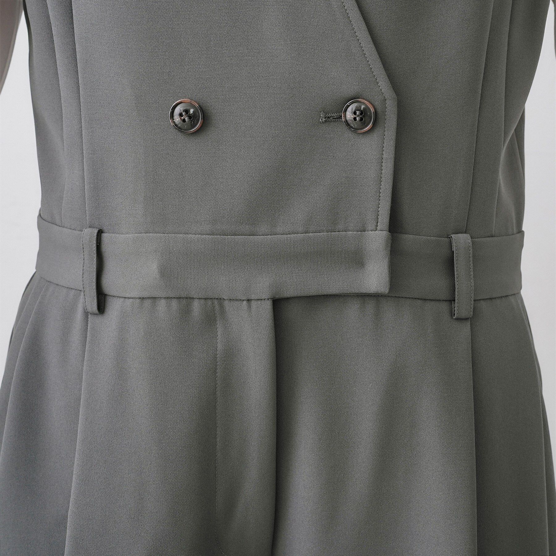 Dessin「【洗える】セットアップ風ジレオールインワン」|オールインワン|