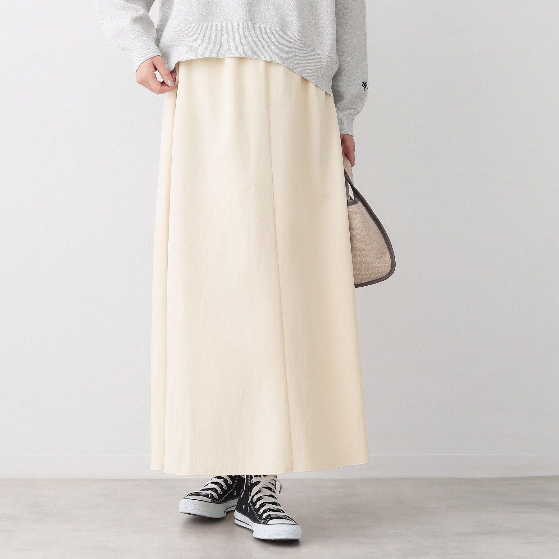 Dessin「【ウエストゴム/洗える】フィブリルソフトAラインスカート」|スカート|
