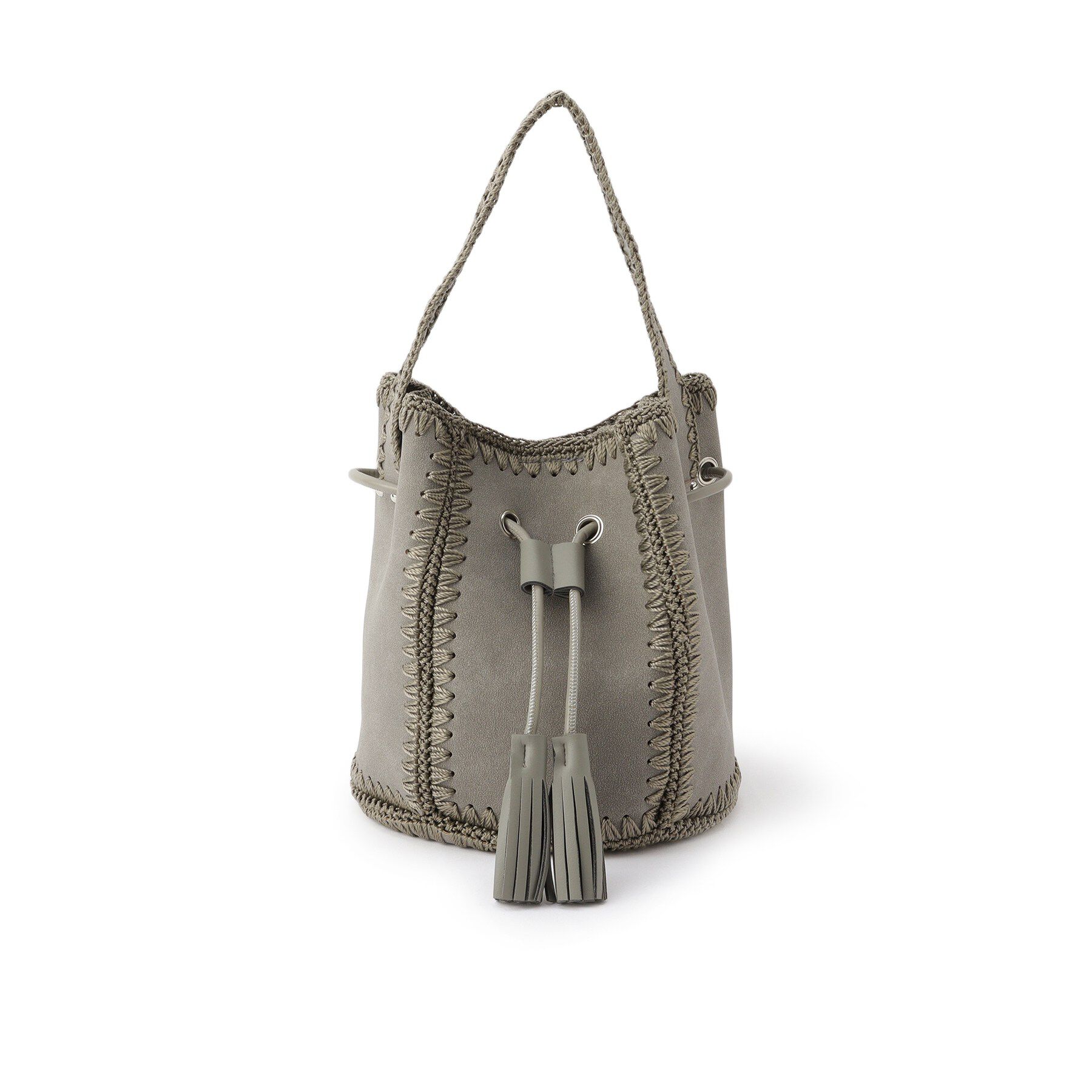 Dessin「【軽量】スエードライク巾着バケツバッグ」|ハンドバッグ|