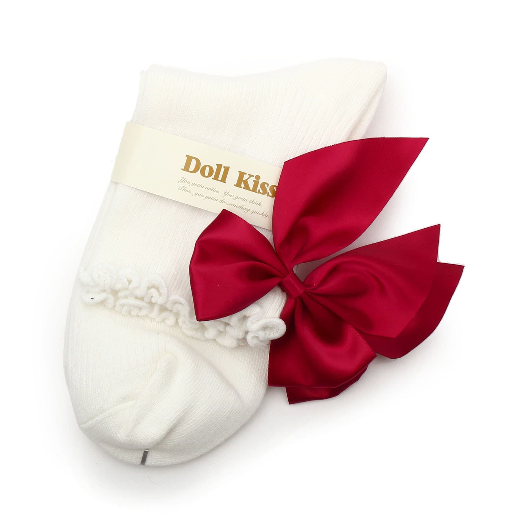 Doll Kiss「９色展開◆BIGリボン付きクルーソックス　靴下」|ソックス|