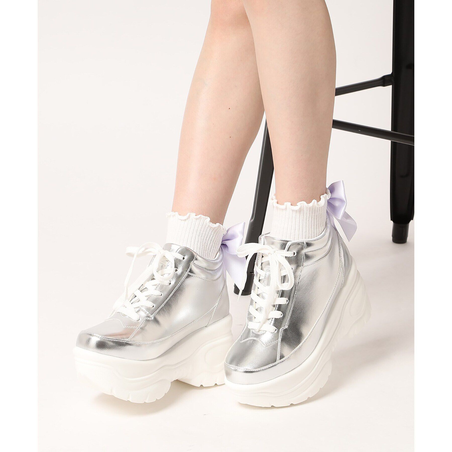 Doll Kiss「９色展開◆BIGリボン付きクルーソックス　靴下」|ソックス|