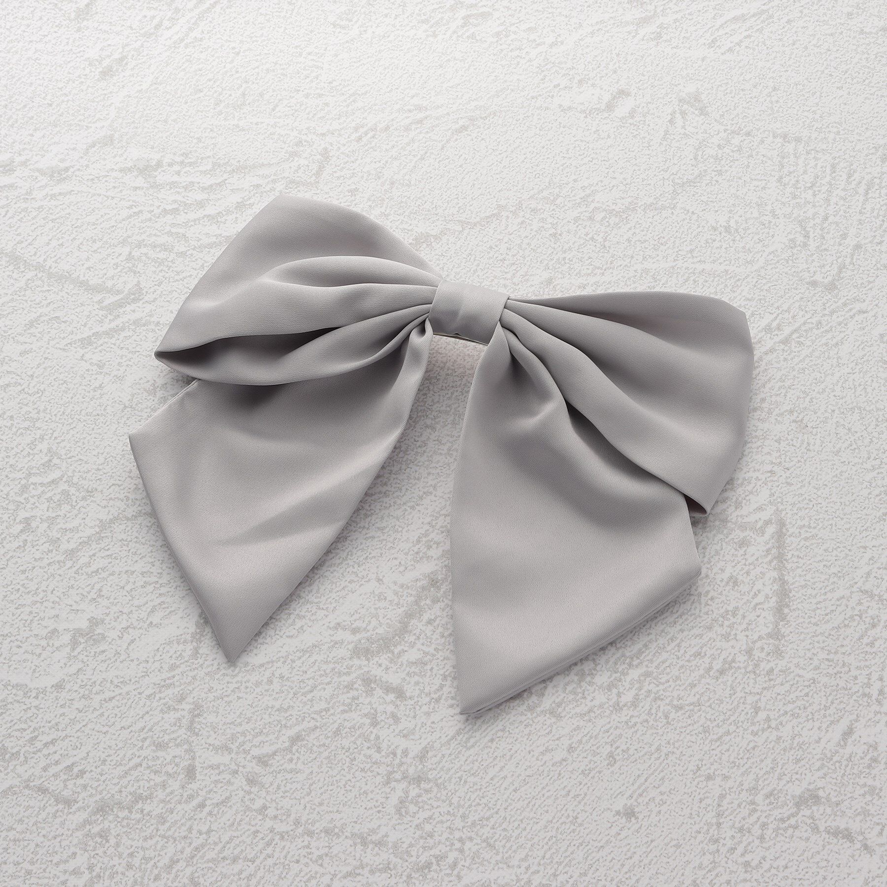 Grandedge「BIGリボンバレッタ」|その他|グレー(012)