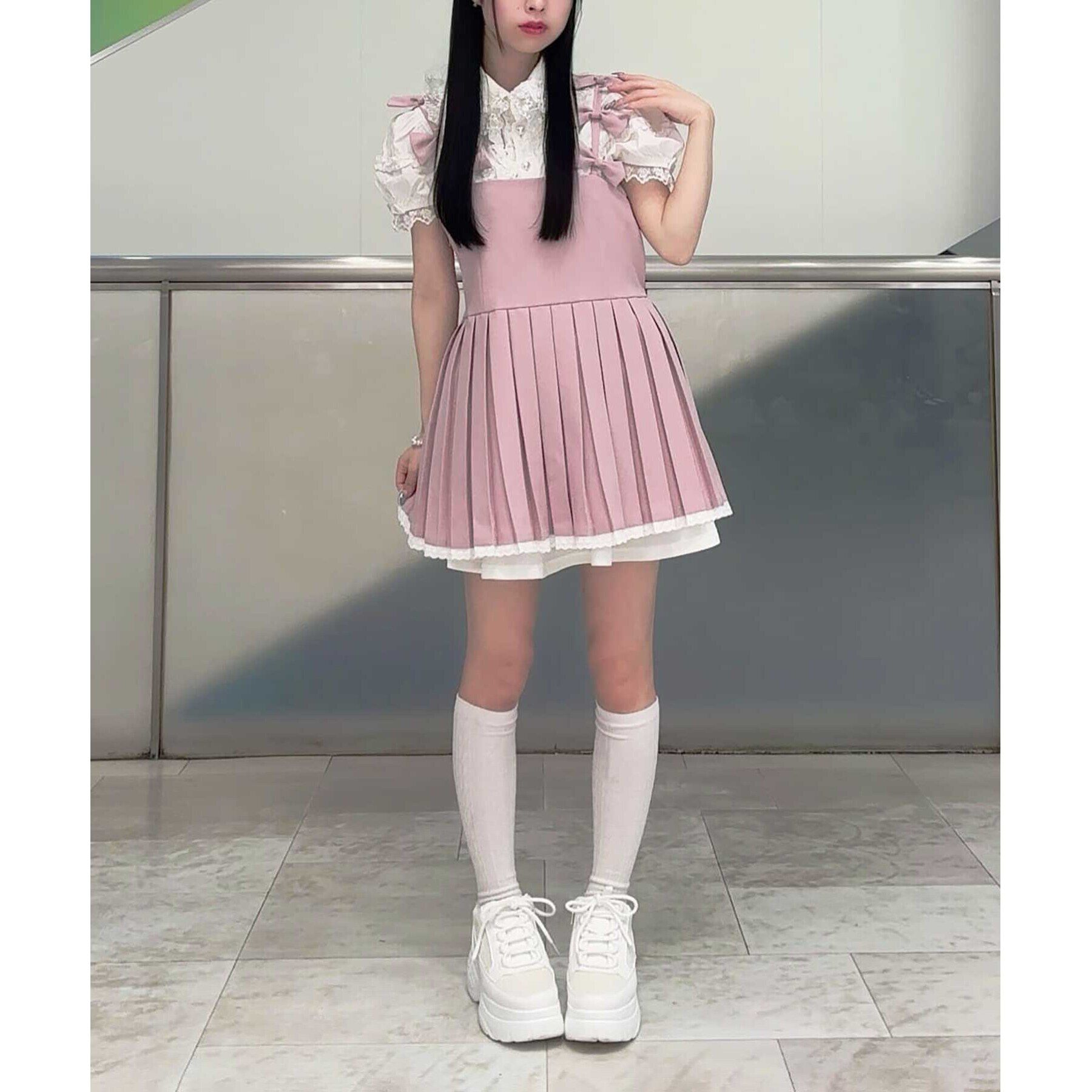 csT&P「ファスナー付グリッター厚底スニーカー」|スニーカー|