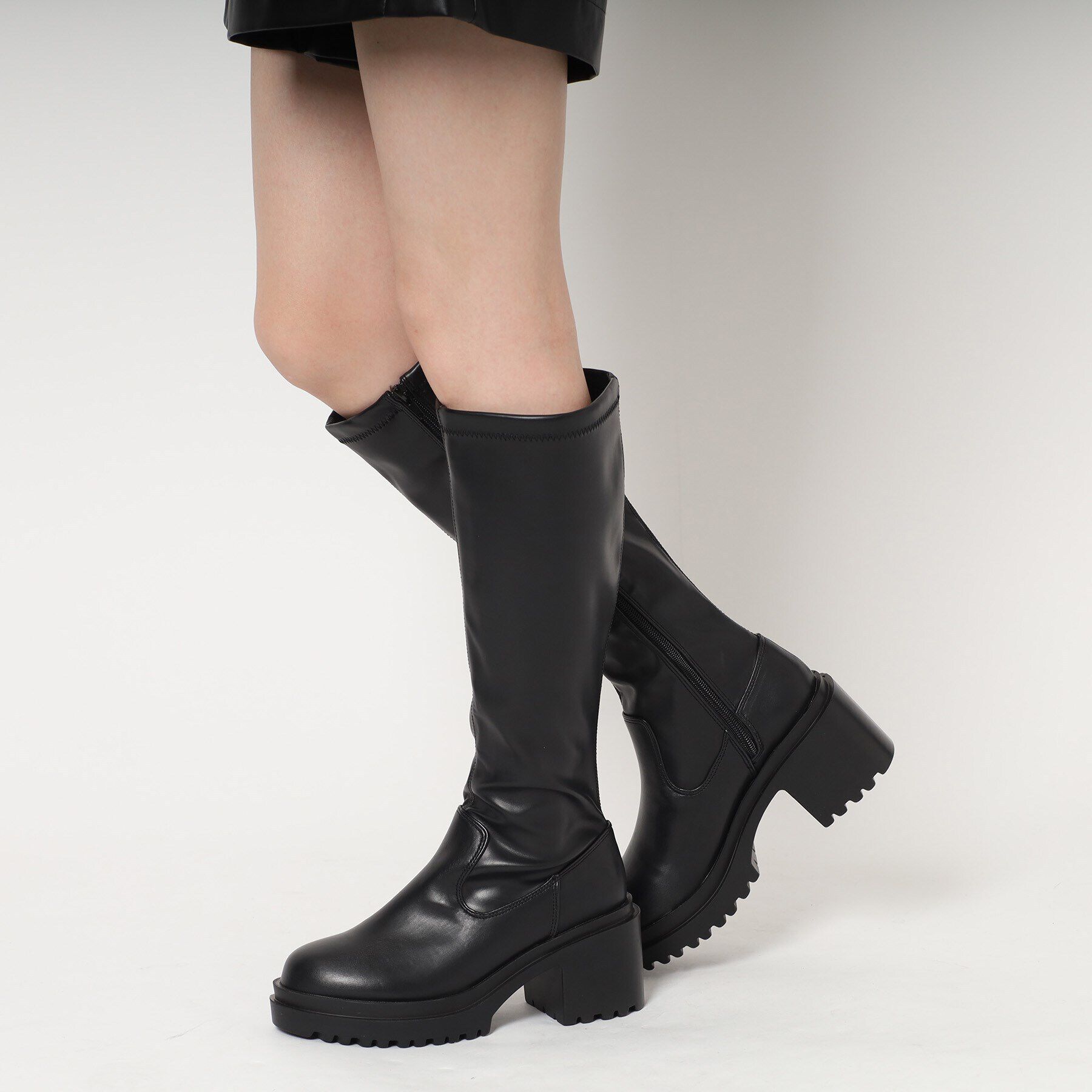 csT&P「厚底ロングストレッチブーツ」|ショートブーツ|