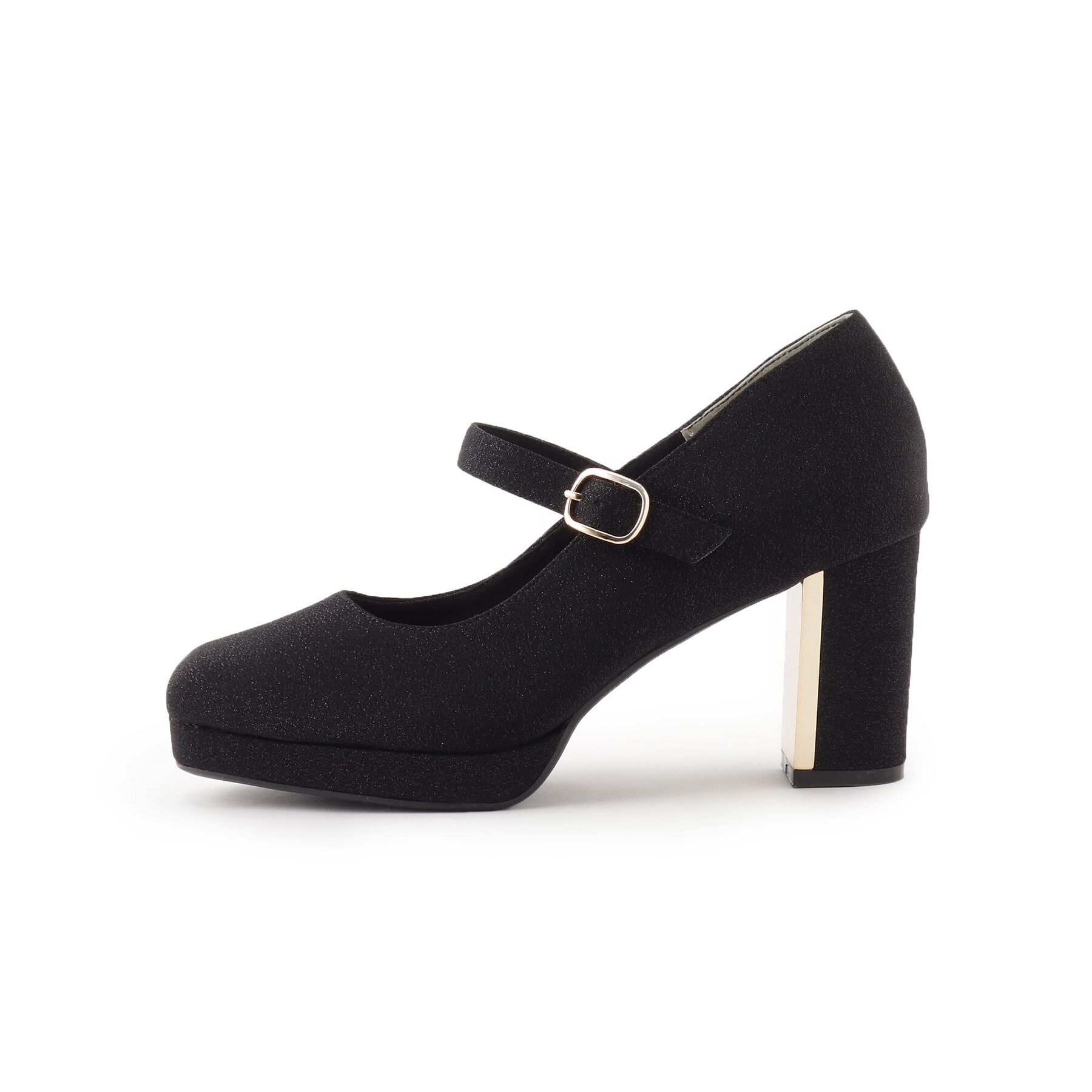 ESPERANZA「メッキプレートヒールストラップパンプス」|パンプス|