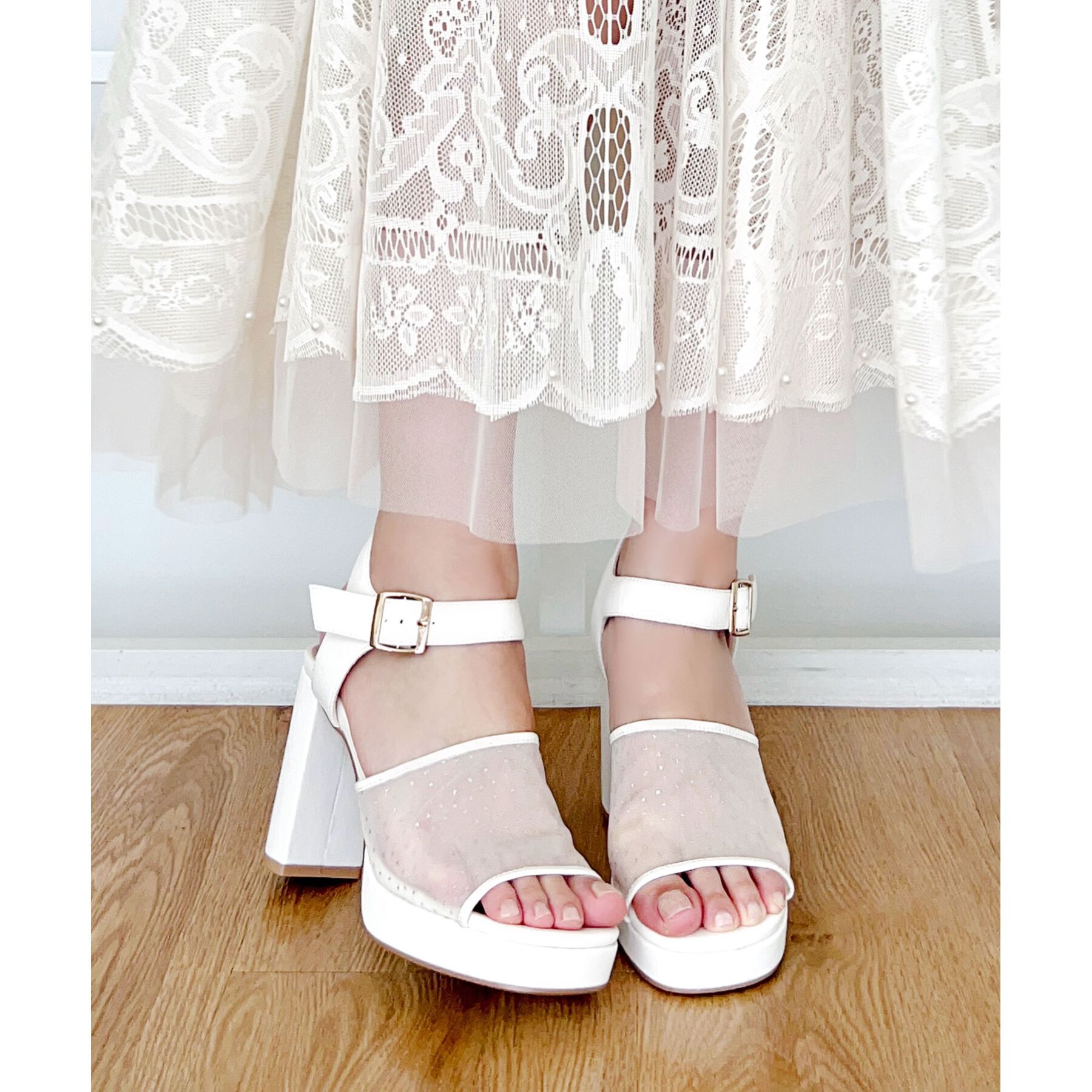 ESPERANZA「ラメチュールコンビサンダル 24SS」|サンダル|