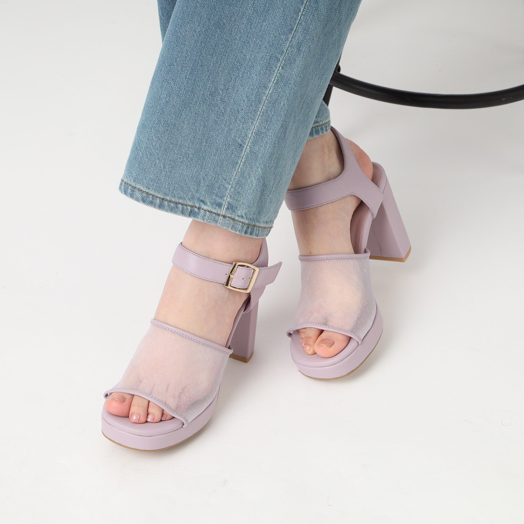 ESPERANZA「ラメチュールコンビサンダル 24SS」|サンダル|