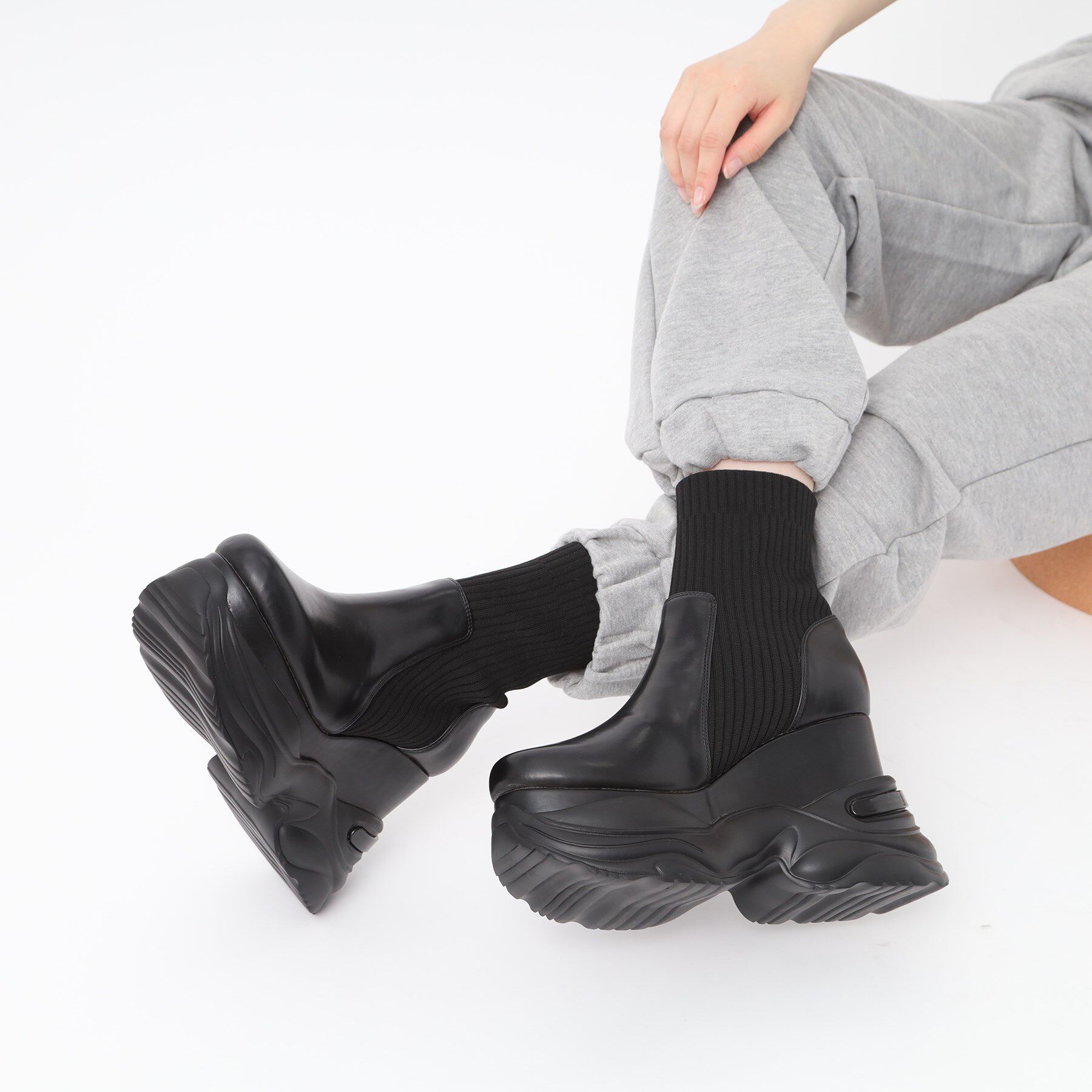 ESPERANZA「スニーカーソールニットショートブーツ」|ショートブーツ|