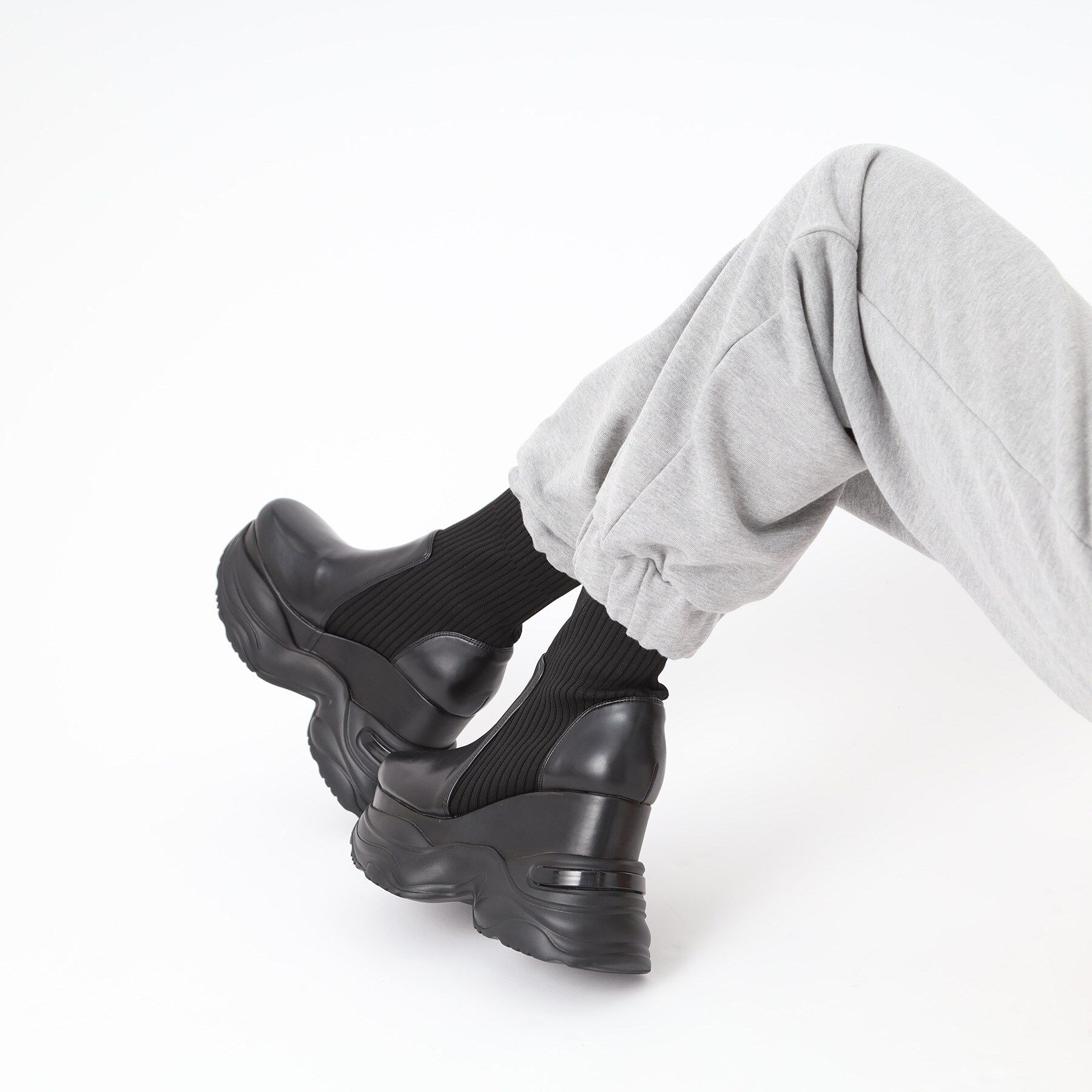 ESPERANZA「スニーカーソールニットショートブーツ」|ショートブーツ|