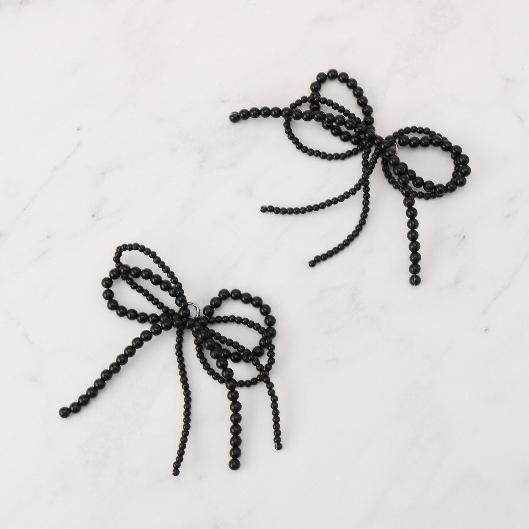 ESPERANZA「リボンビーズスニーカーリング」|その他|ブラック(019)