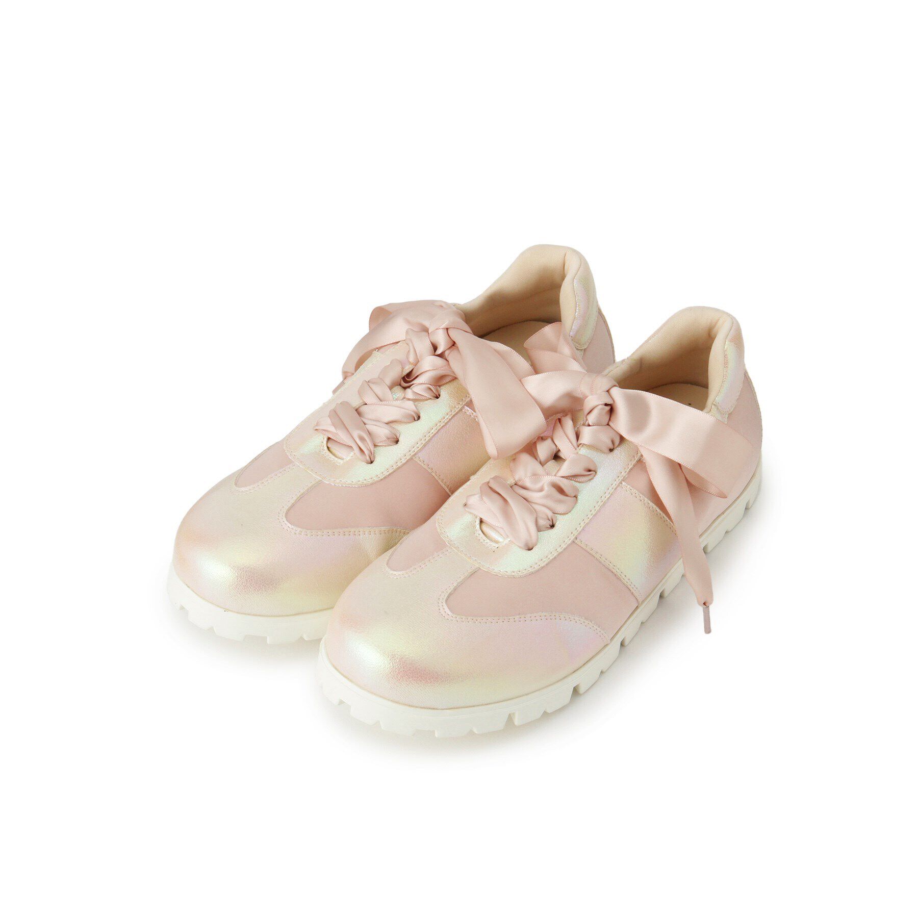 ESPERANZA「サテンリボン2WAYスニーカー」|スニーカー|ﾋﾟﾝｸ(072)