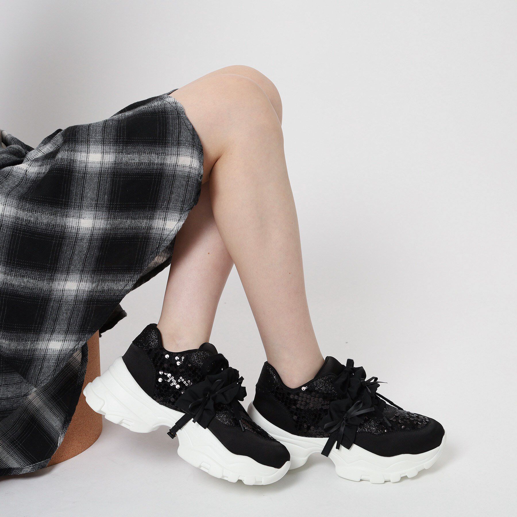 ESPERANZA「2WAYフリルベルトスパンコールスニーカー」|スニーカー|