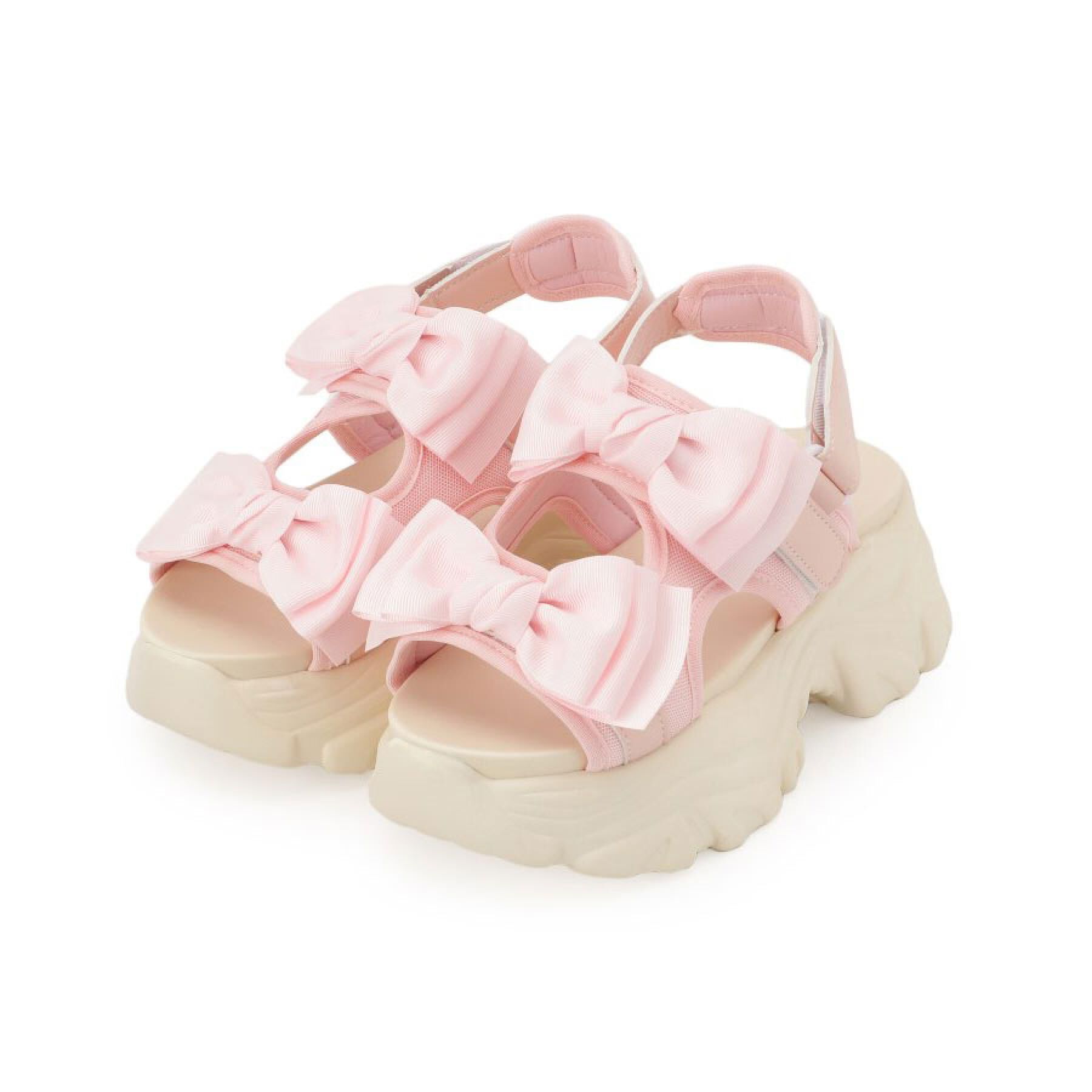 csT&P「厚底ダブルリボンサンダル」|サンダル|