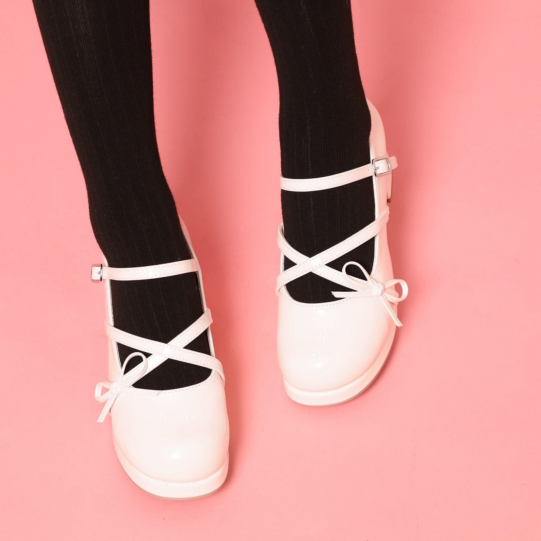 csT&P「バレエコアリボン付きパンプス」|パンプス|アイボリー(204)