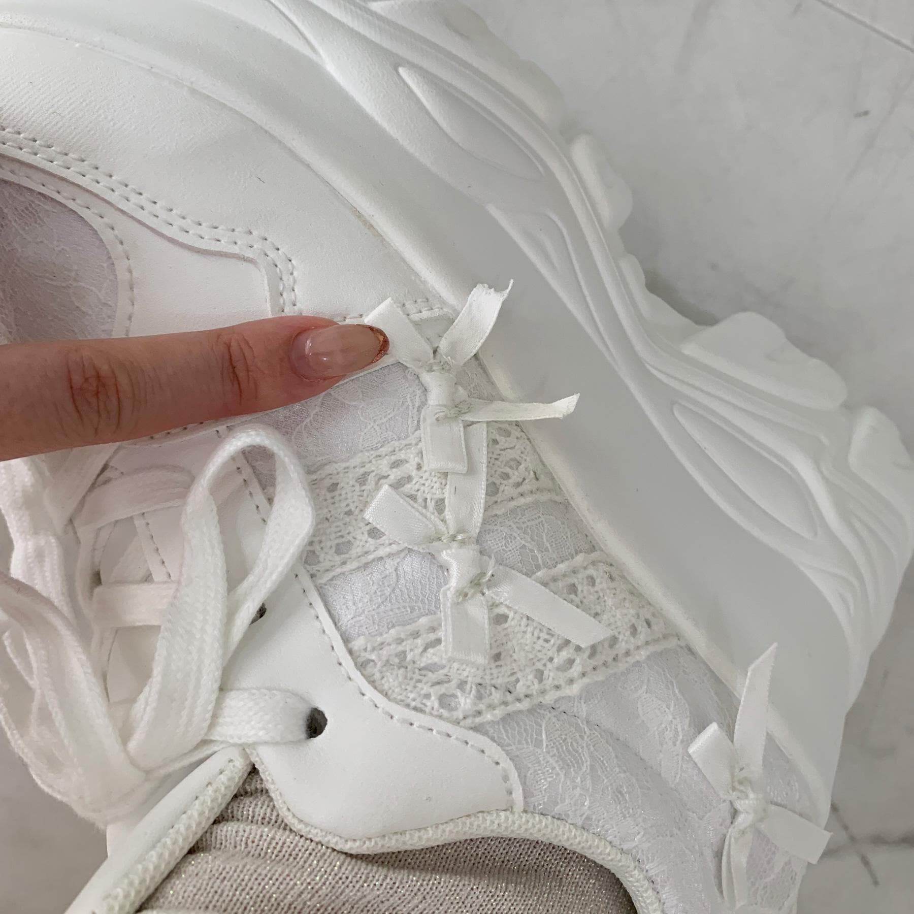 csT&P「厚底リボンスニーカー」|スニーカー|