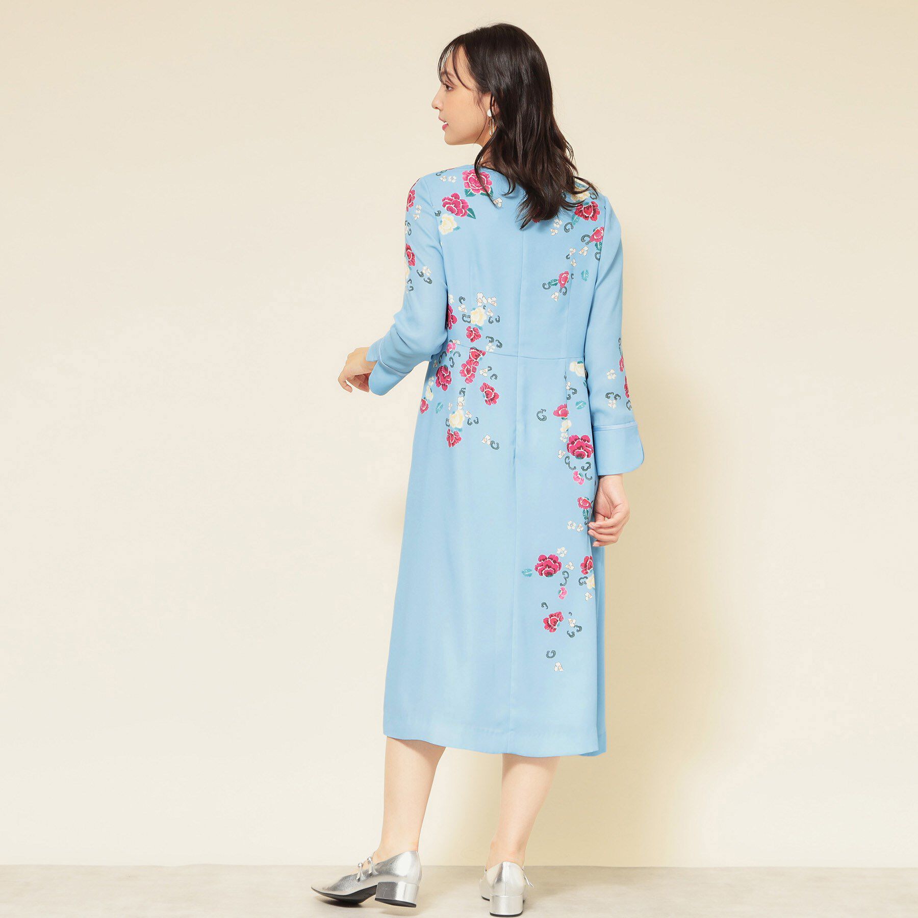 SunaUna「【co creation and yours／SS～L】花柄パネルワンピース」|ワンピース|