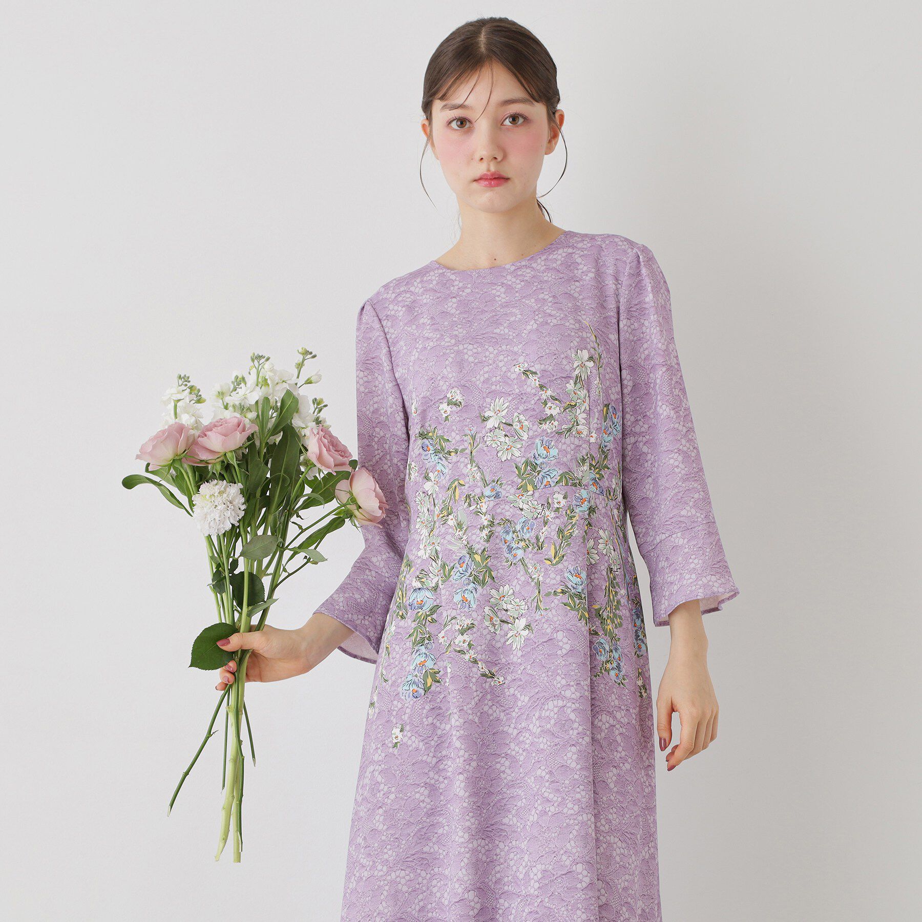 SunaUna「【co creation and yours／SS～L】MAKE BOCYプリントワンピース」|ワンピース|