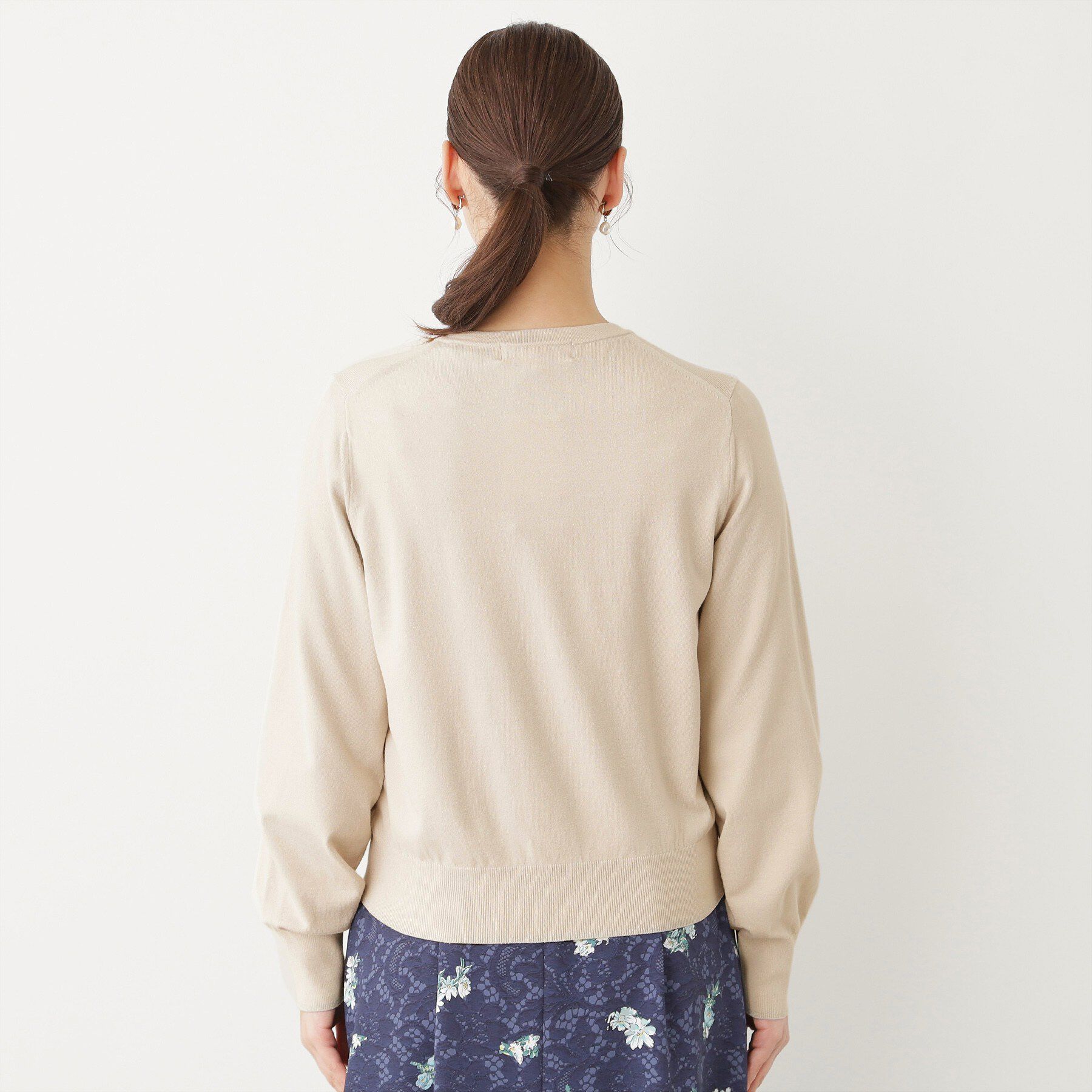 SunaUna「【SS～Lサイズ展開／フラワー刺繍】クラフトカーディガン」|カーディガン|