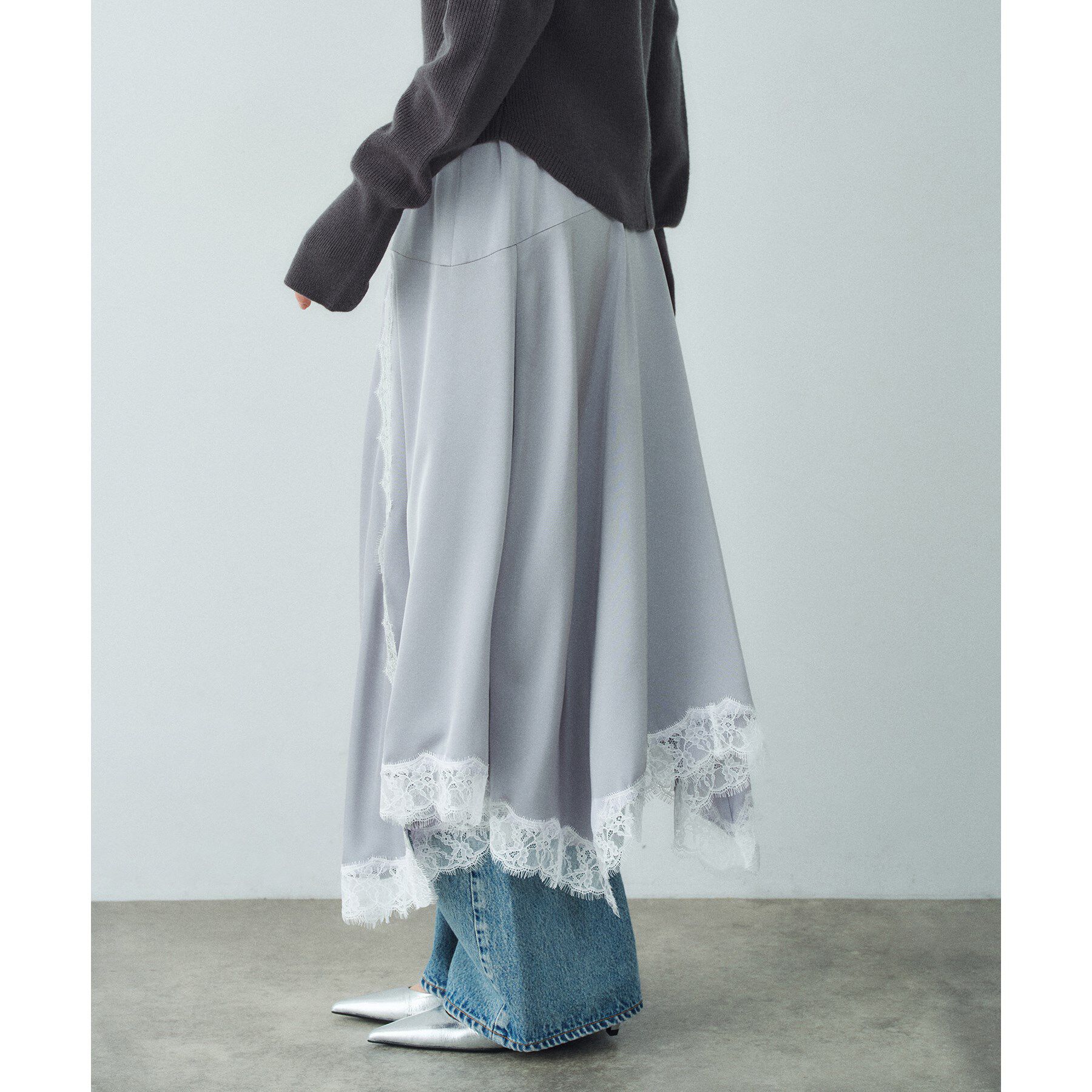 CODE A「lingerie mood lace skirt」|スカート|