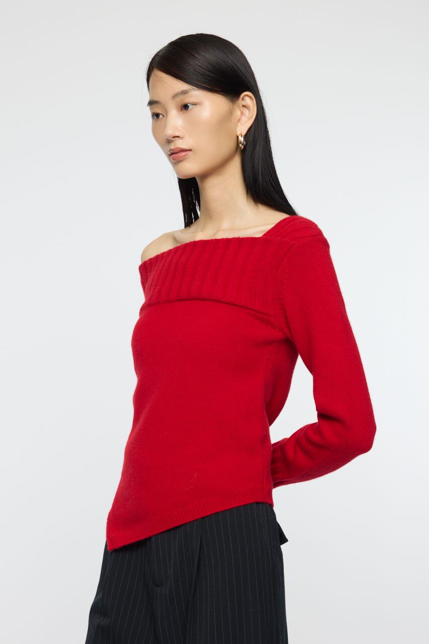 MOUSSY「ASYMMETRY トップス」|ニット・セーター|