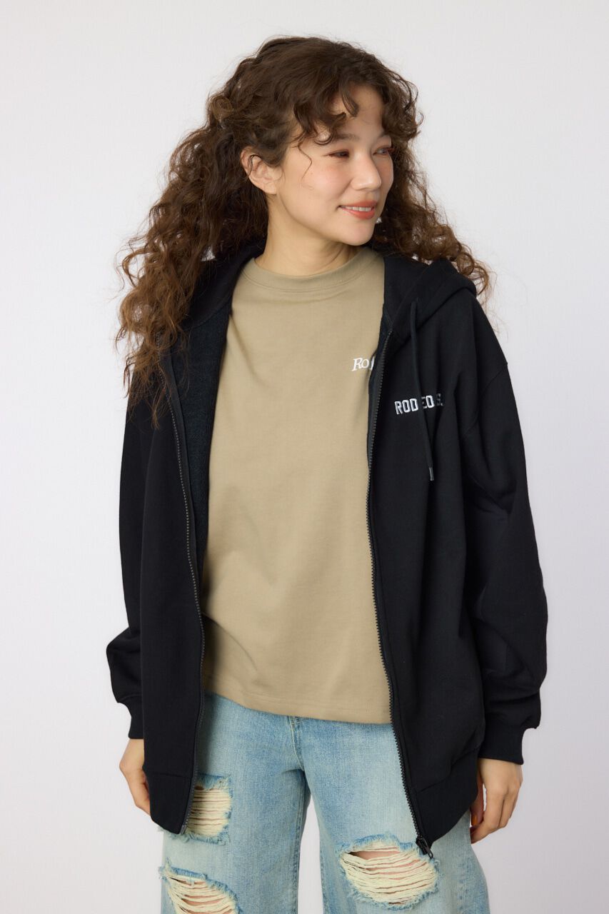 RODEO CROWNS「ナイロンアップリケロゴZIPパーカー」|パーカー|