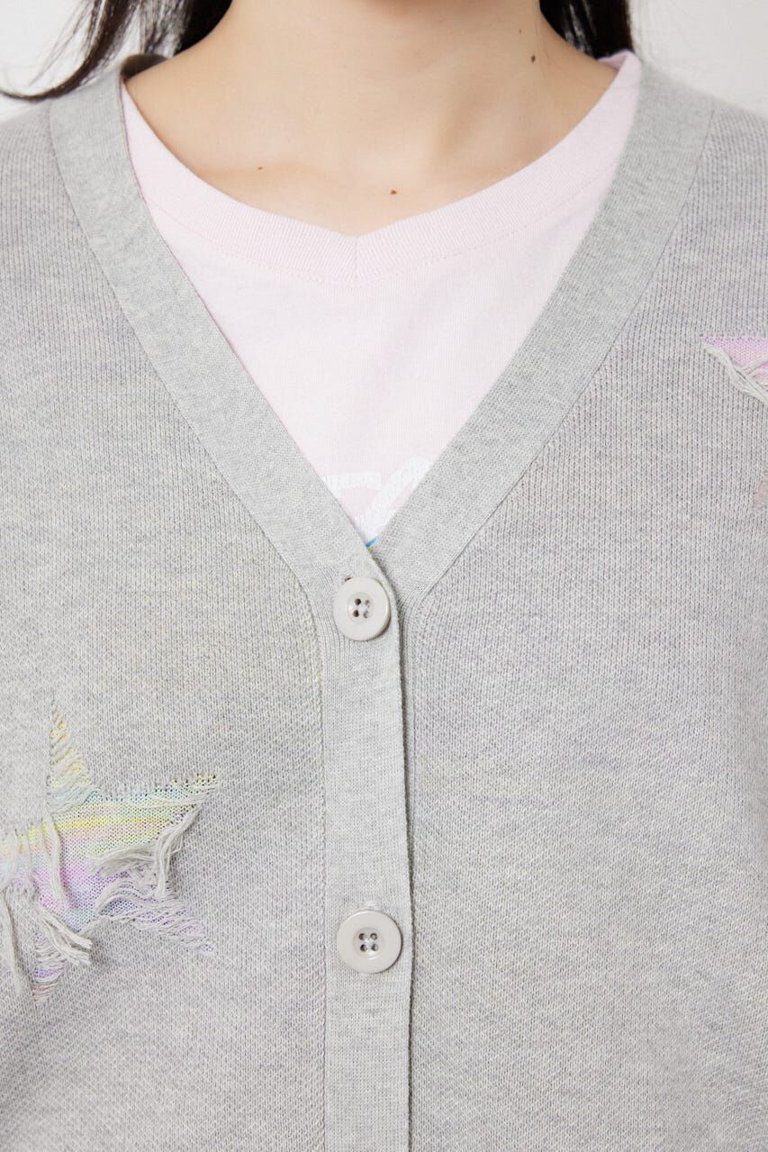 RODEO CROWNS「スター柄ニットカーディガン」|カーディガン|