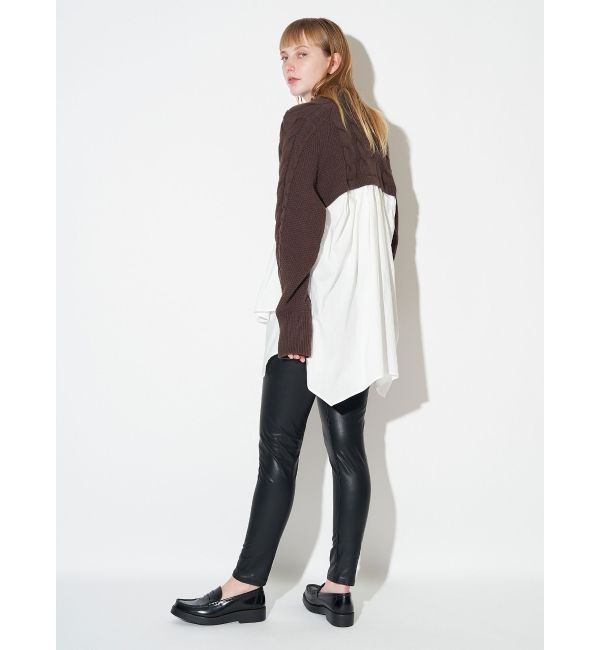 ELENDEEK「ASYMMETRY DOCKING KT」|ニット・セーター|