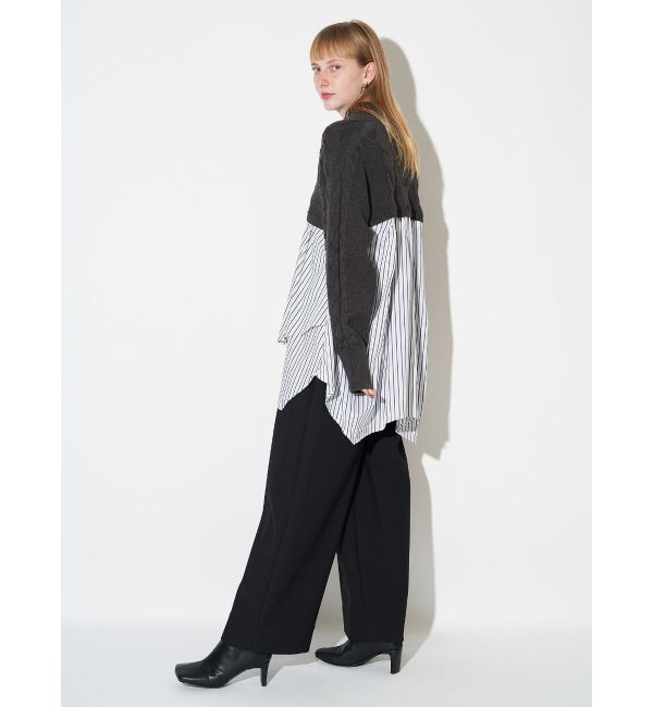 ELENDEEK「ASYMMETRY DOCKING KT」|ニット・セーター|