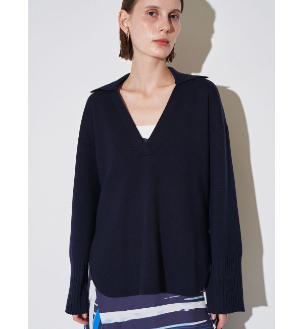 ELENDEEK「SKIPPER OVER KT」|ニット・セーター|ネイビー