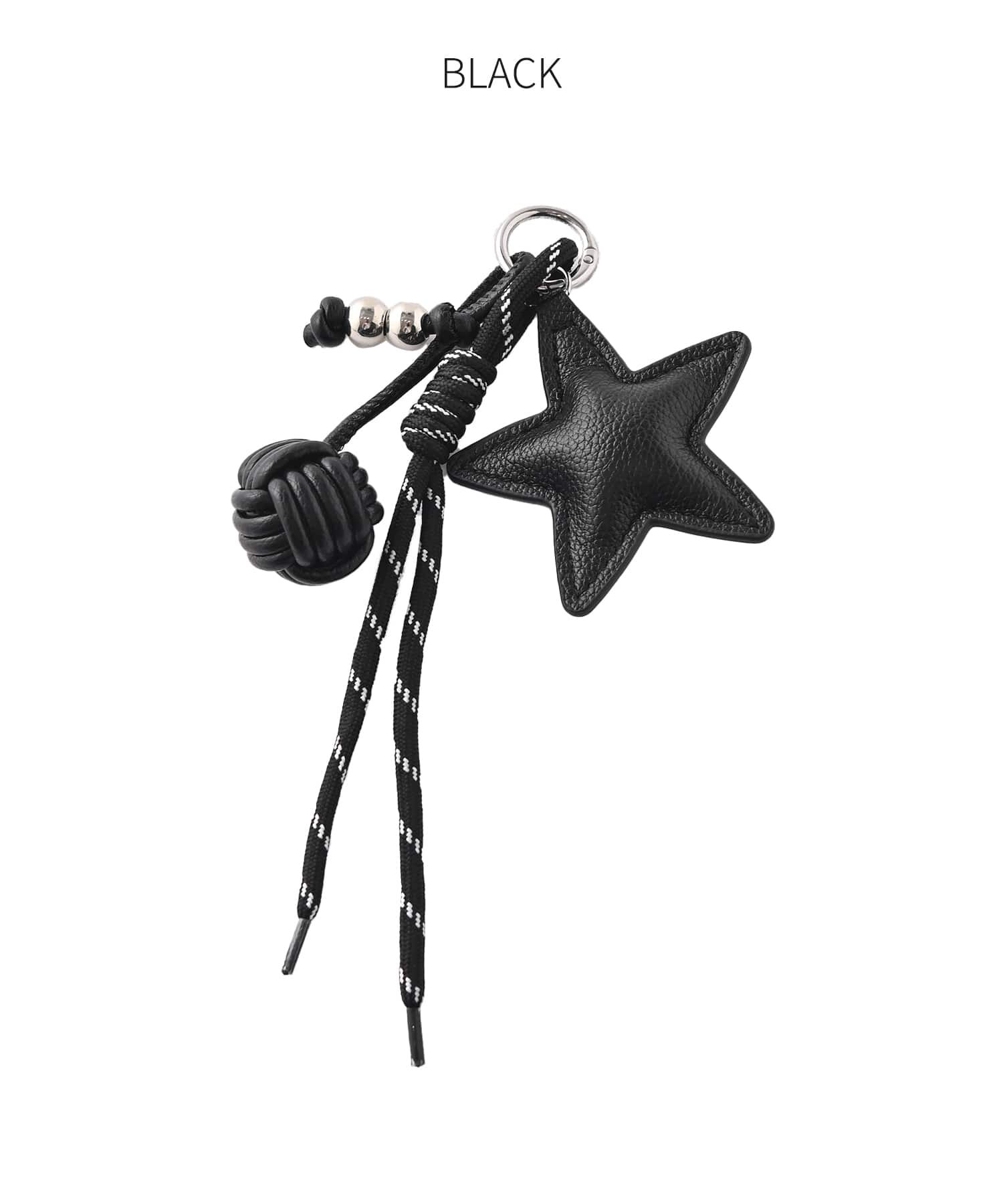 STYLE DELI「フェイクレザーSTARチャーム」|チャーム・キーホルダー|