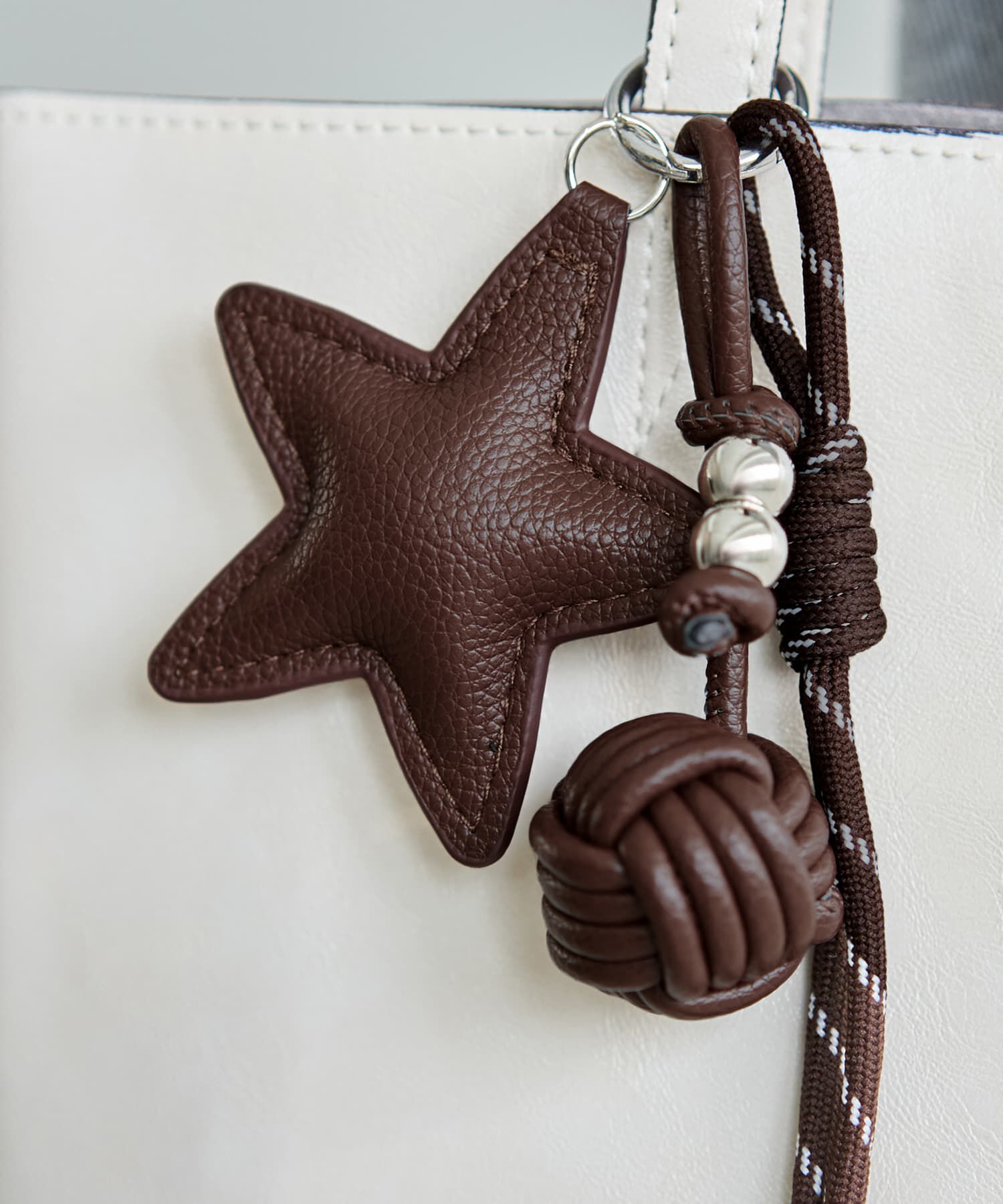 STYLE DELI「フェイクレザーSTARチャーム」|チャーム・キーホルダー|