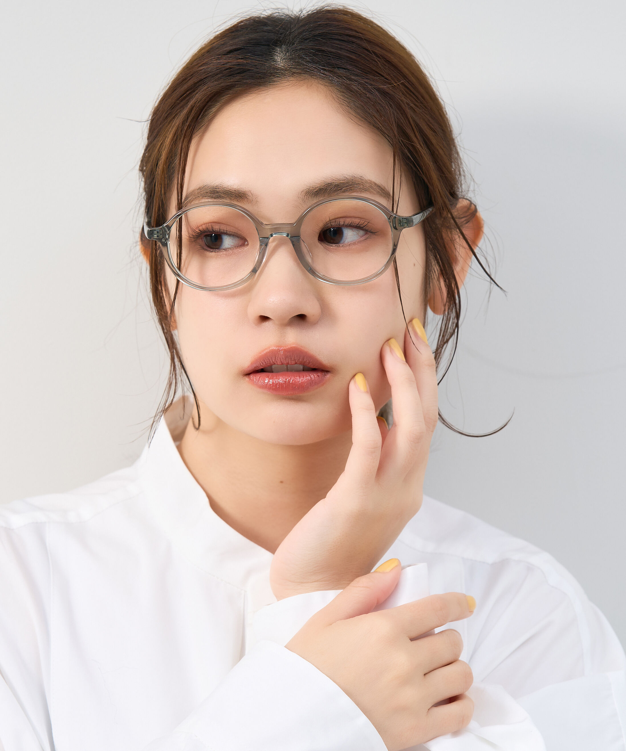  「ボストン型 メガネ｜メガネ上級者におすすめの小ぶりなラウンドフレーム 度付き対応 レンズ交換券付き」|メガネ|グリーン