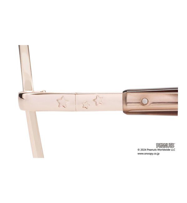  「ボストン型 メガネ |  Zoff PEANUTS COLLECTION 4 (アストロノーツ モデル) スヌーピー  レンズ交換券付」|メガネ|