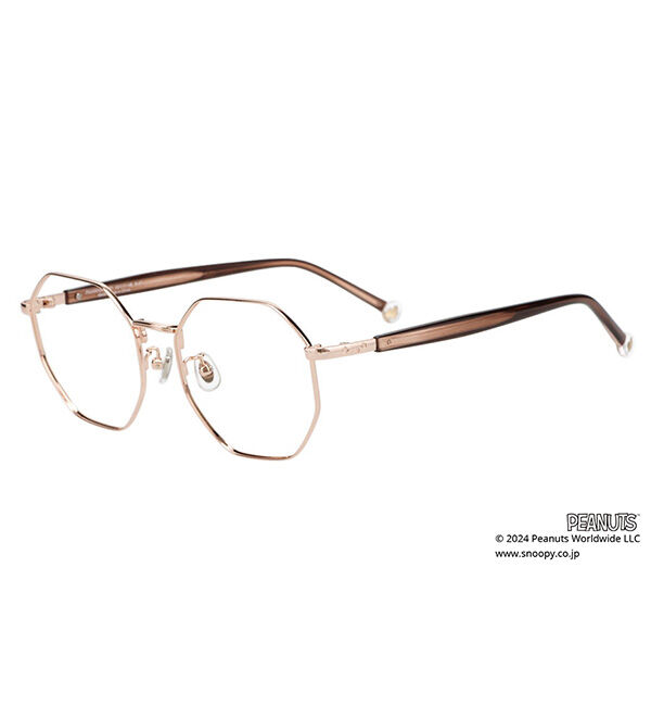  「ボストン型 メガネ |  Zoff PEANUTS COLLECTION 4 (アストロノーツ モデル) スヌーピー  レンズ交換券付」|メガネ|
