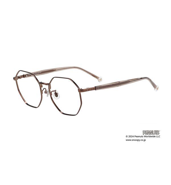  「ボストン型 メガネ |  Zoff PEANUTS COLLECTION 4 (アストロノーツ モデル) スヌーピー  レンズ交換券付」|メガネ|