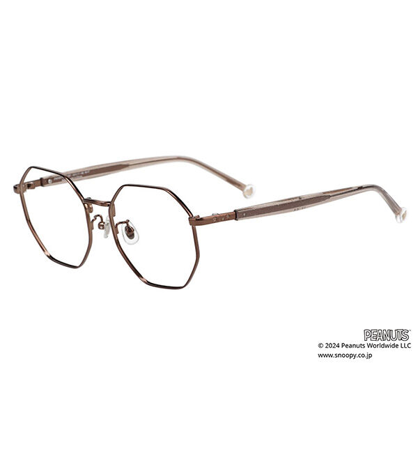  「ボストン型 メガネ |  Zoff PEANUTS COLLECTION 4 (アストロノーツ モデル) スヌーピー  レンズ交換券付」|メガネ|